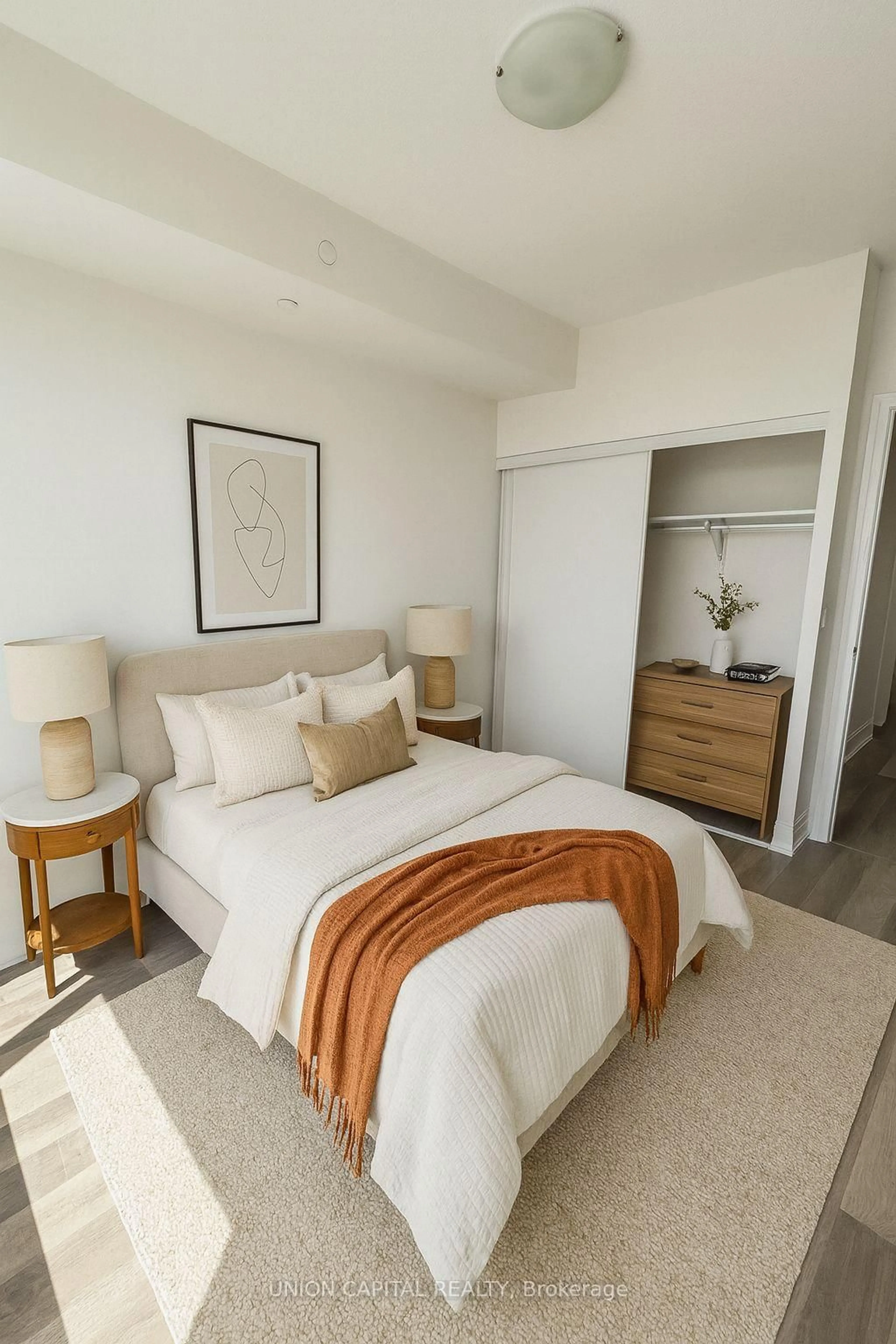 Bedroom with bed, unknown for 3121 Sheppard Ave #1207, Toronto Ontario M1T 0B6