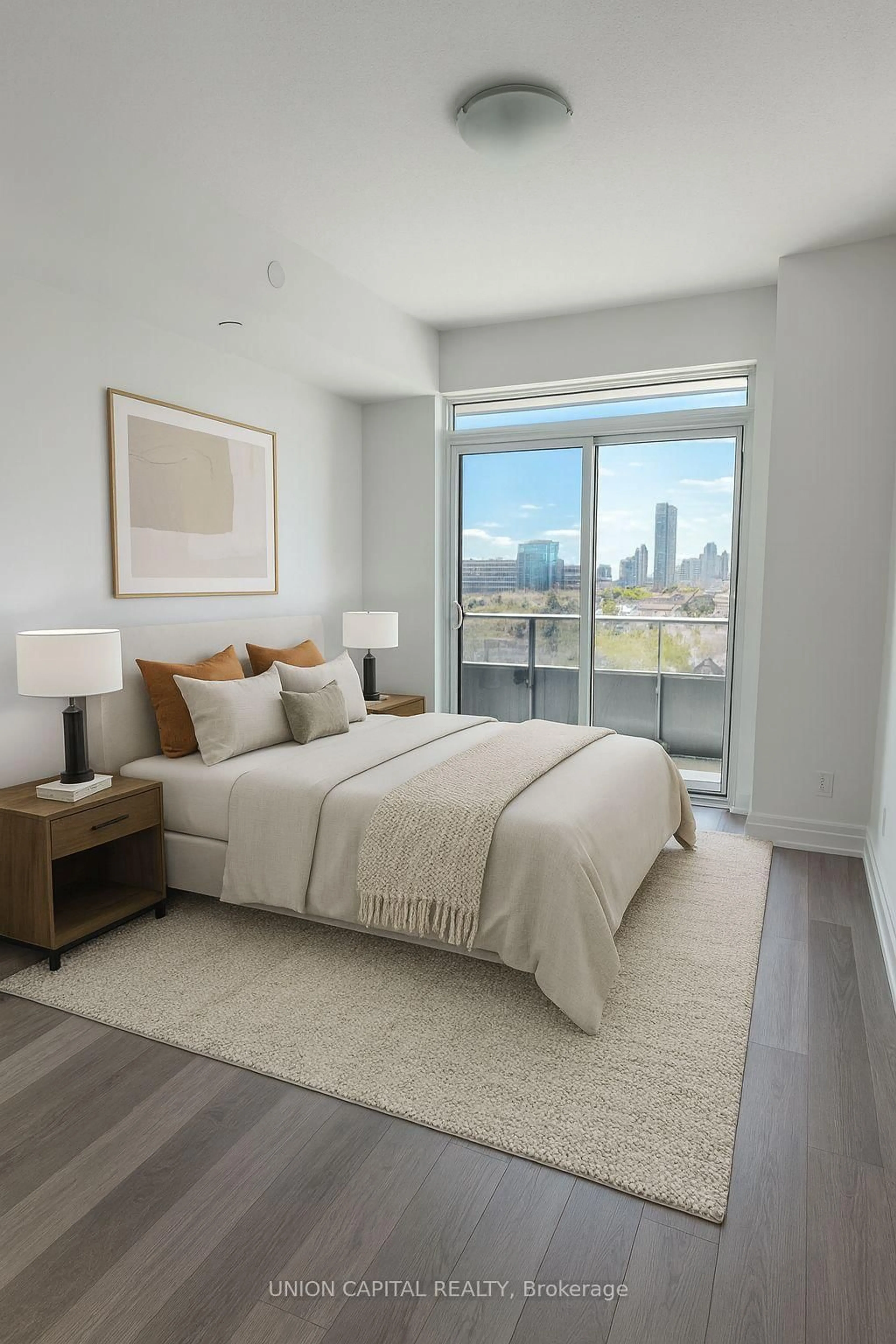 Bedroom with bed, unknown for 3121 Sheppard Ave #1207, Toronto Ontario M1T 0B6