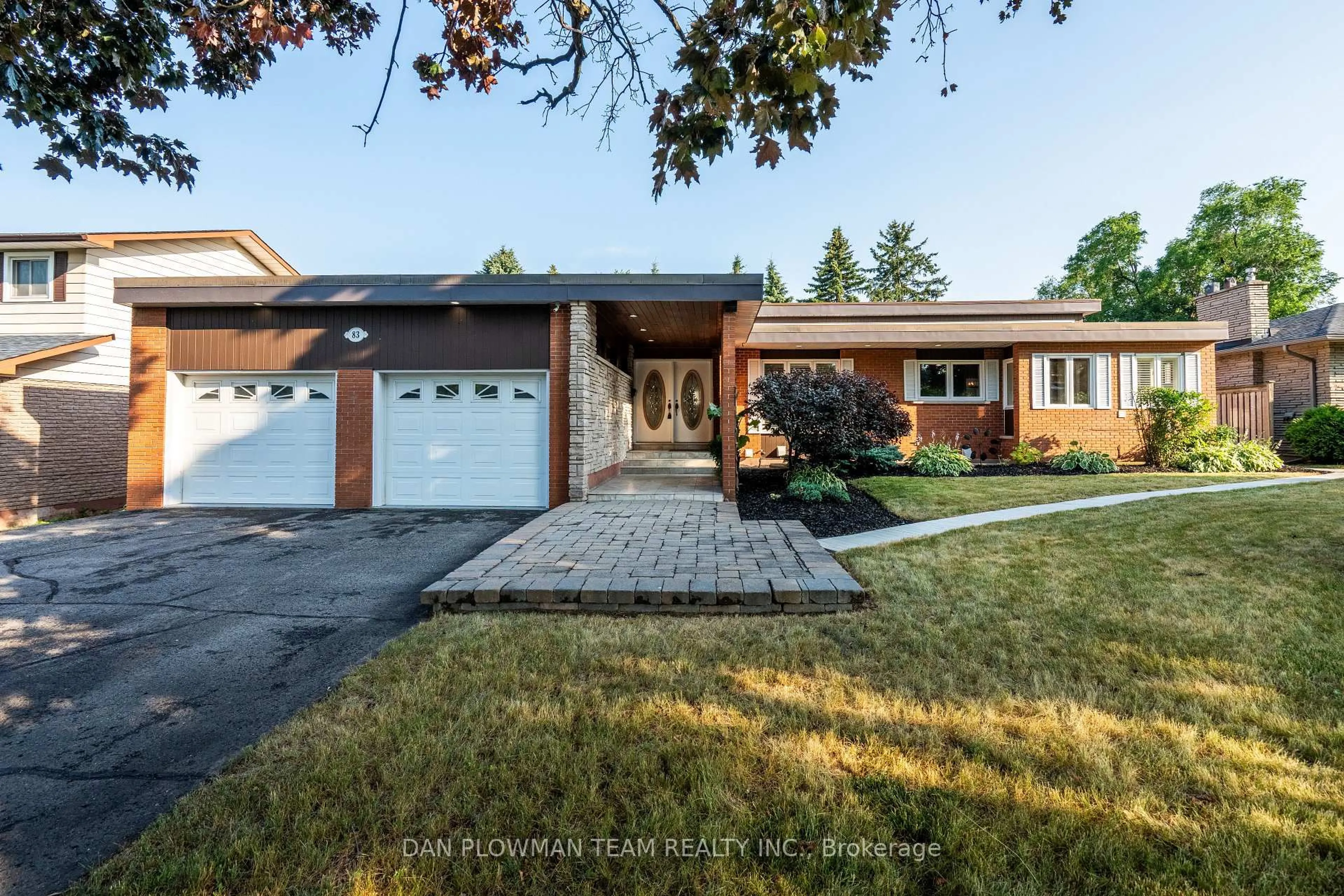 Home with brick exterior material, street for 83 Sherwood Rd, Ajax Ontario L1T 2Y7