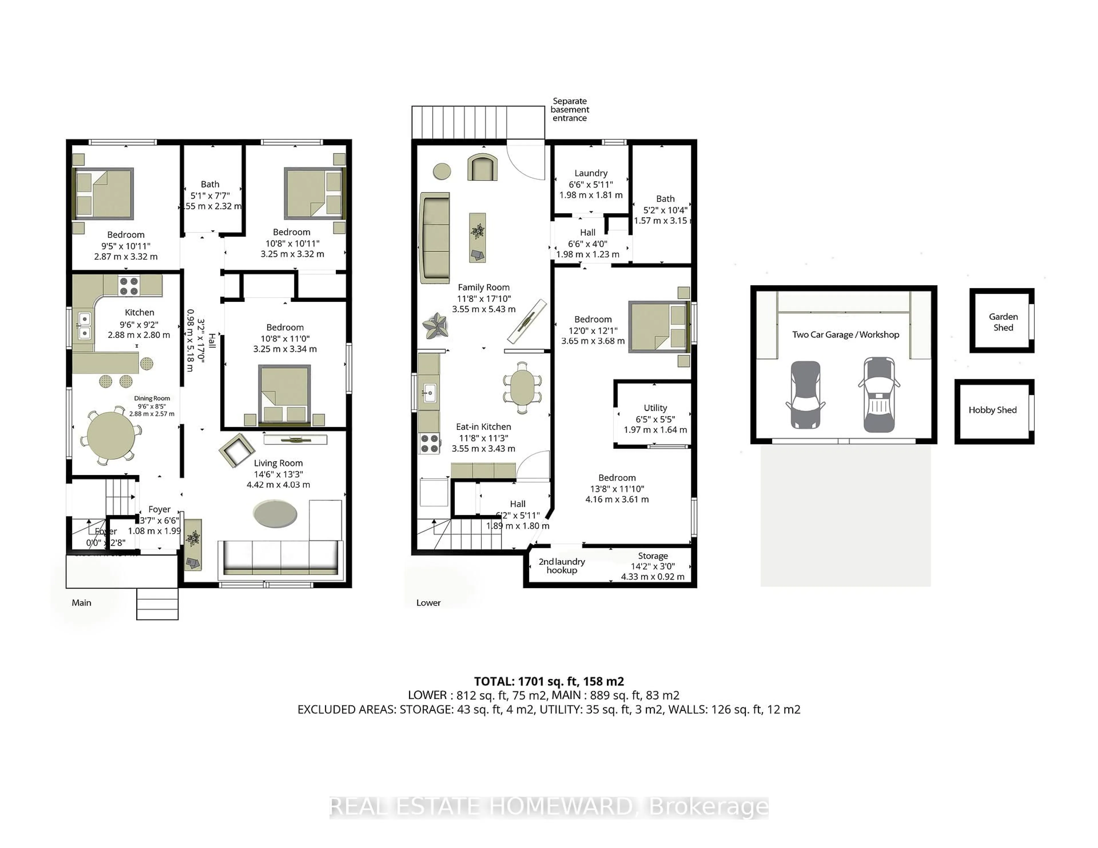 Floor plan for 141 Brenda Cres, Toronto Ontario M1K 3C8