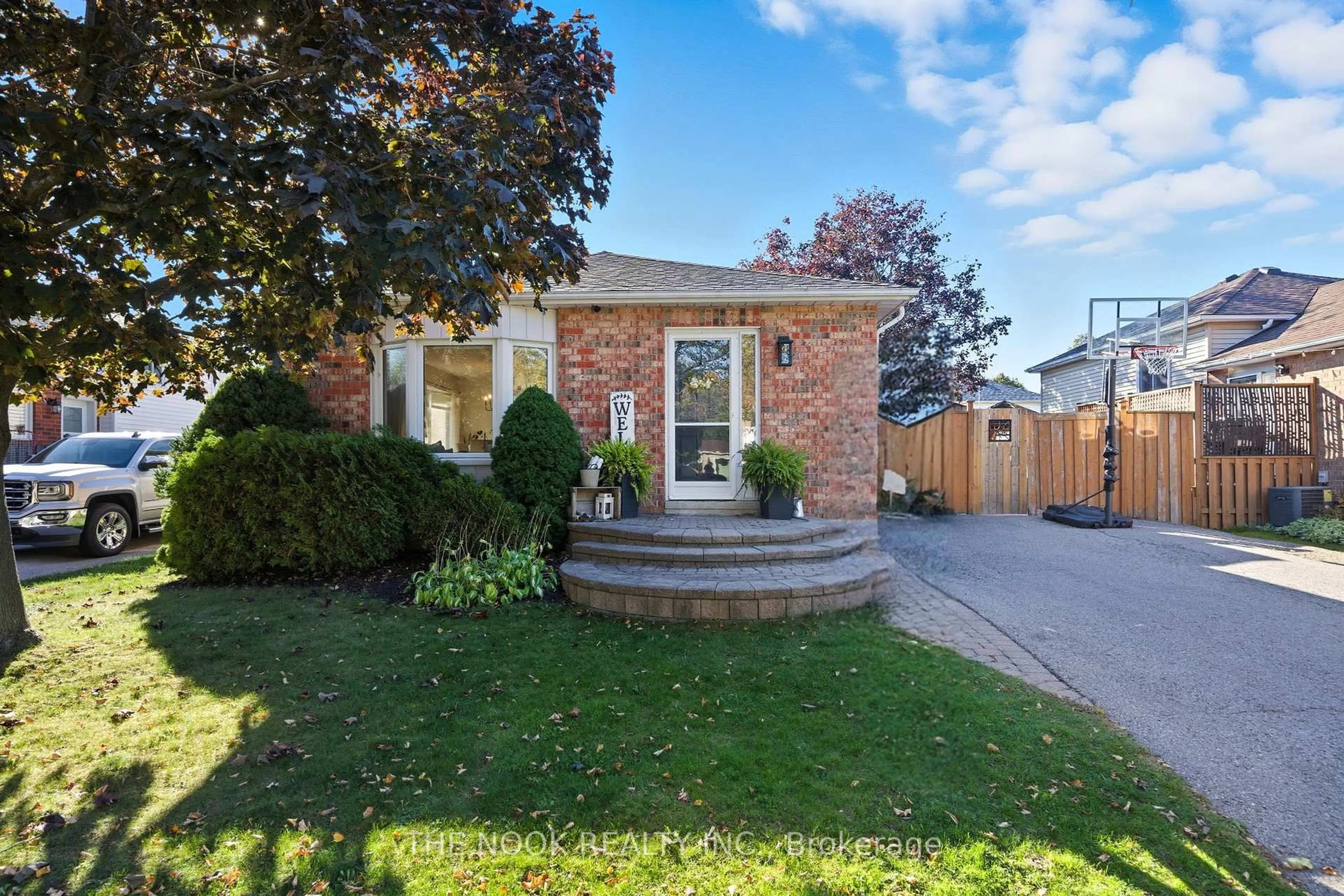 Home with brick exterior material, street for 90 Centerfield Dr, Clarington Ontario L1E 1K6