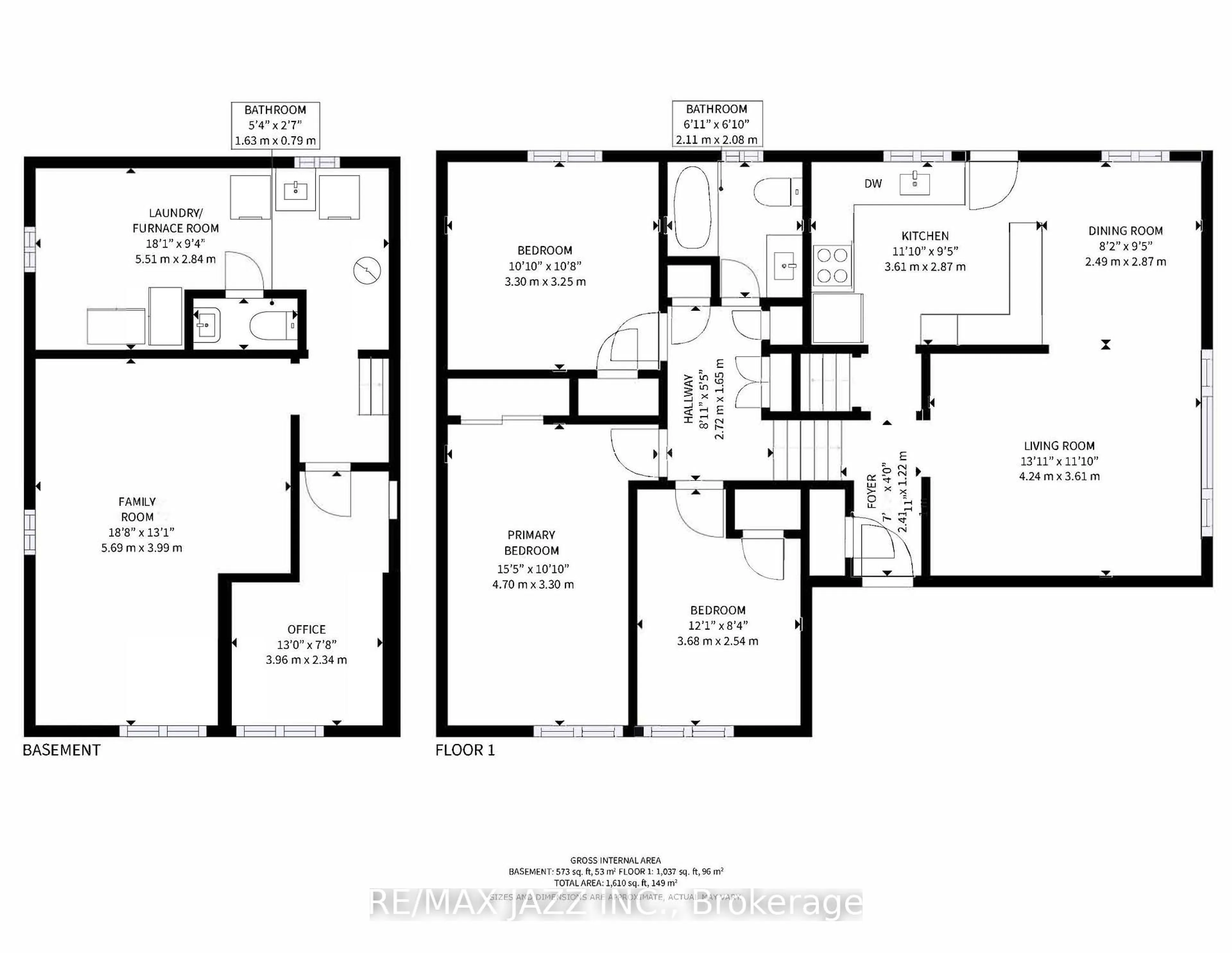Floor plan for 673 Lansdowne Dr, Oshawa Ontario L1G 1W5