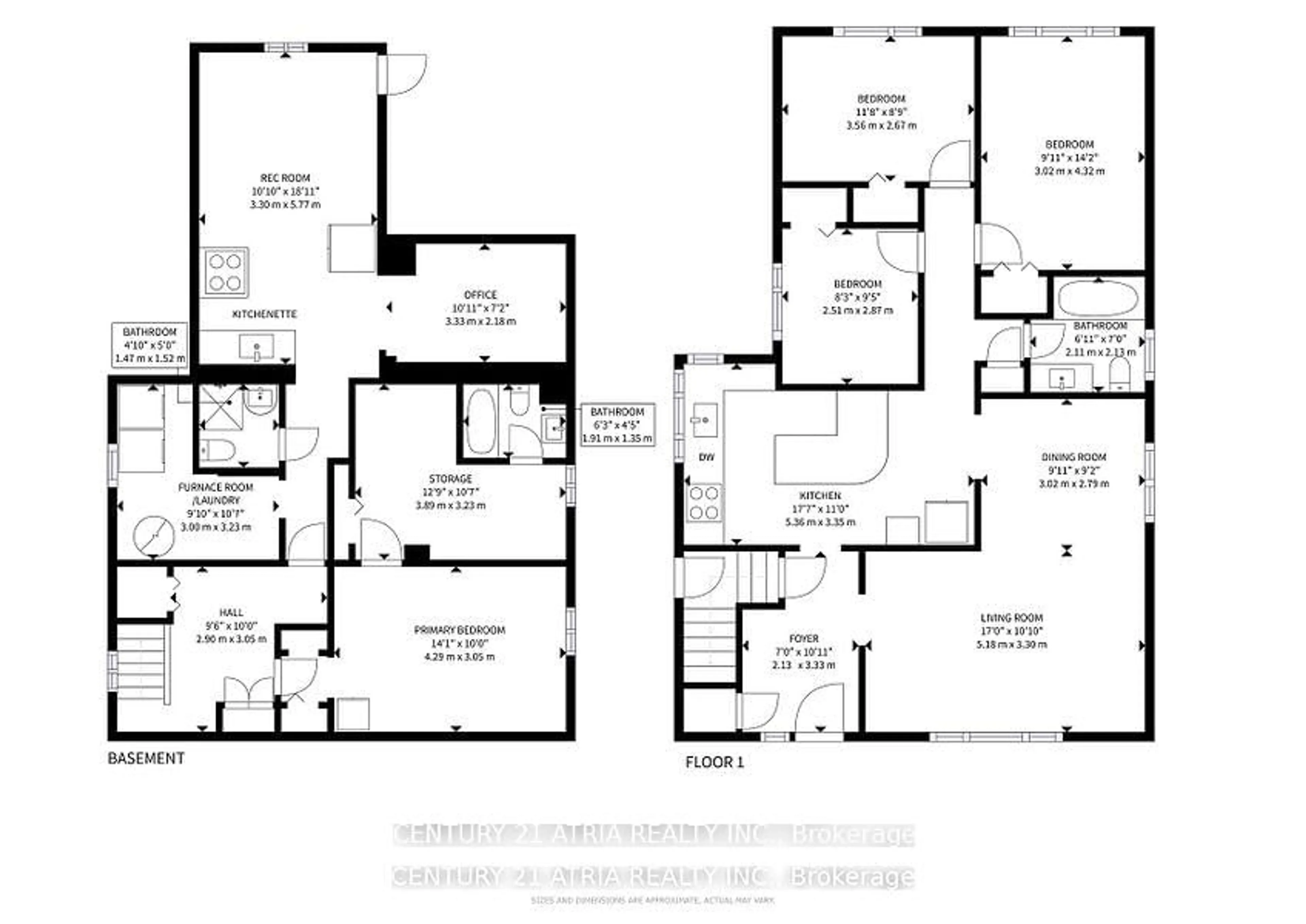 Floor plan for 82 Clementine Sq, Toronto Ontario M1G 2V7