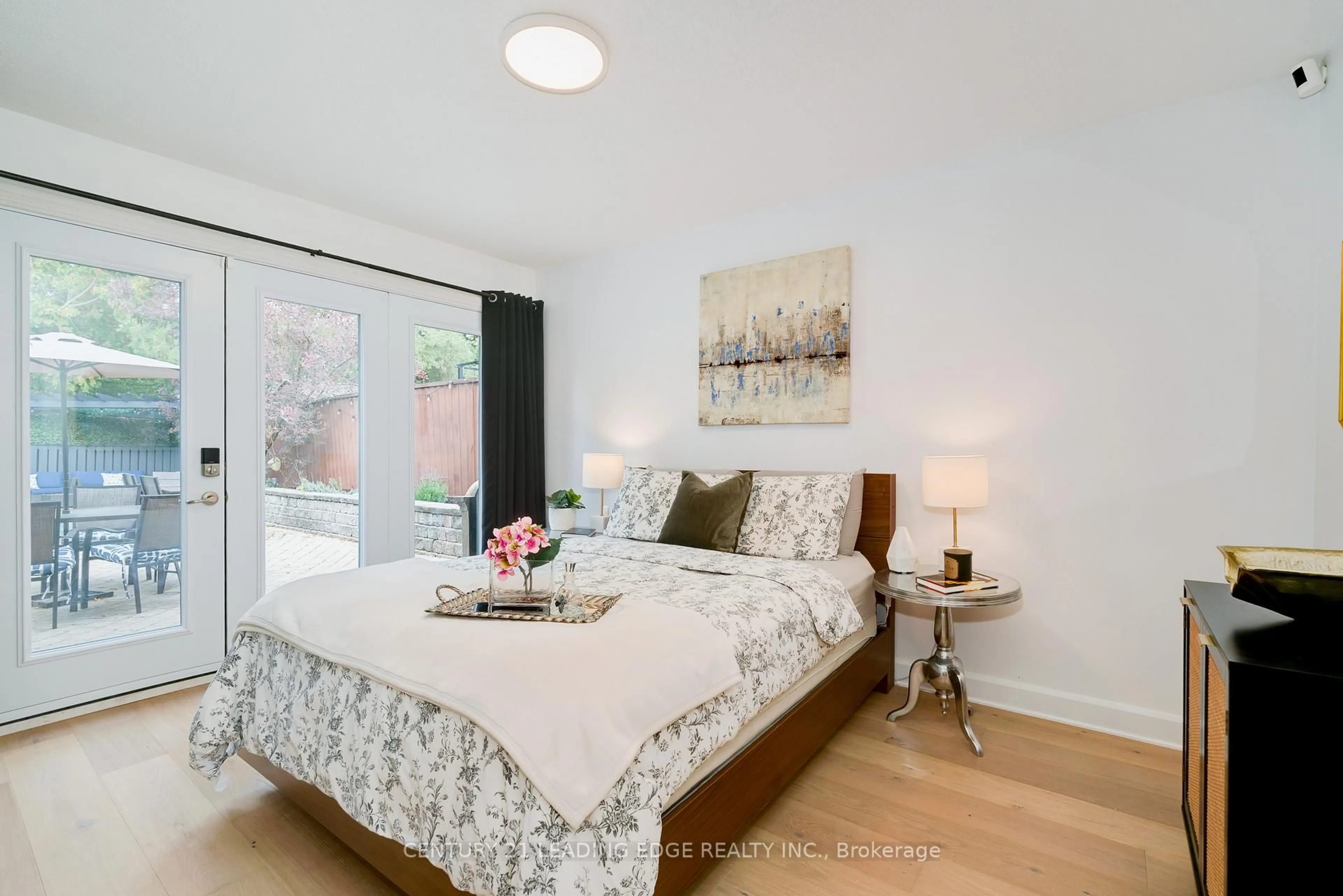 Bedroom with bed, wood/laminate floor for 4 Aveline Cres, Toronto Ontario M1H 2P5
