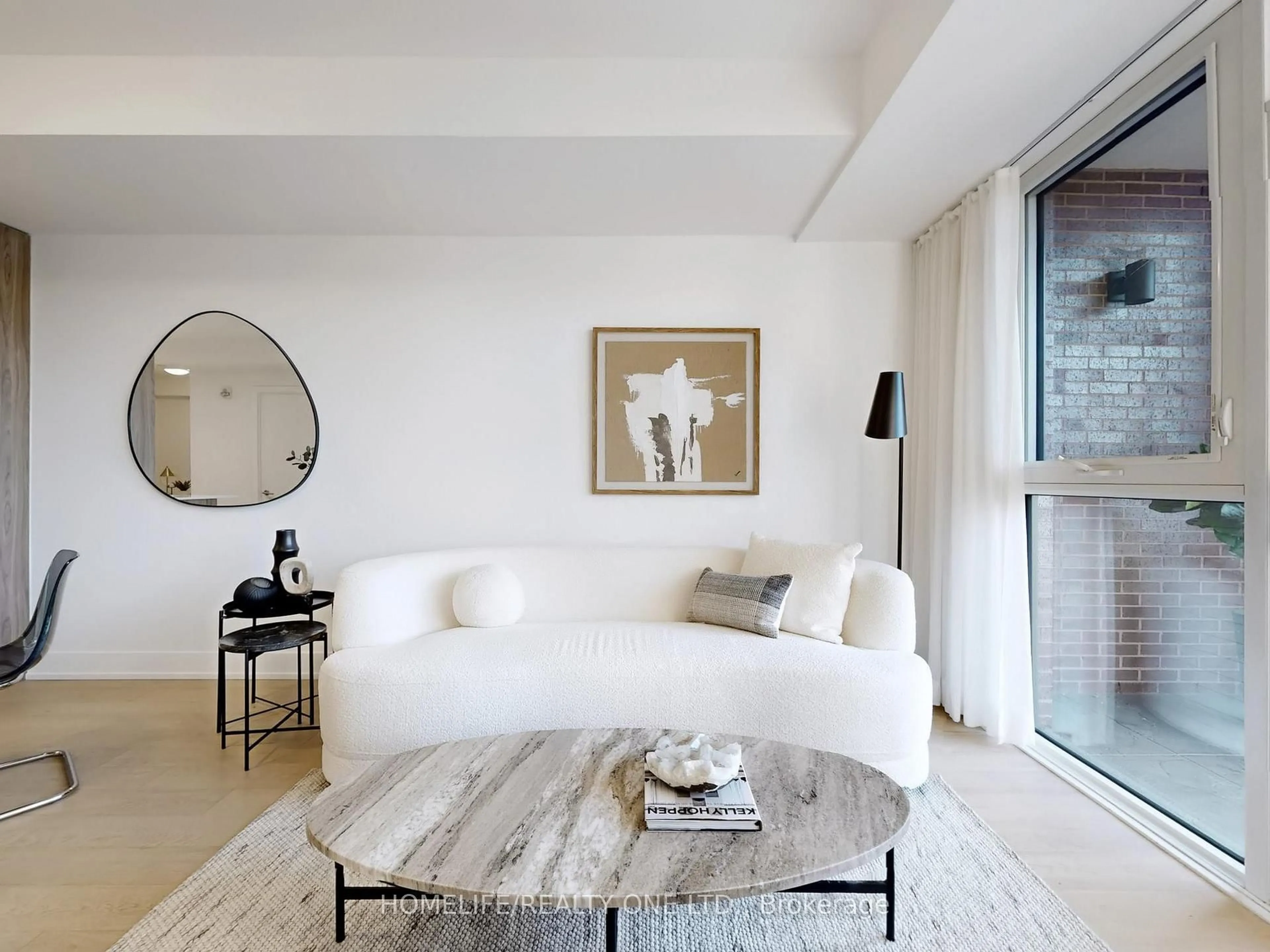 Living room with furniture, unknown for 1331 Queen St #402, Toronto Ontario M4L 0B1