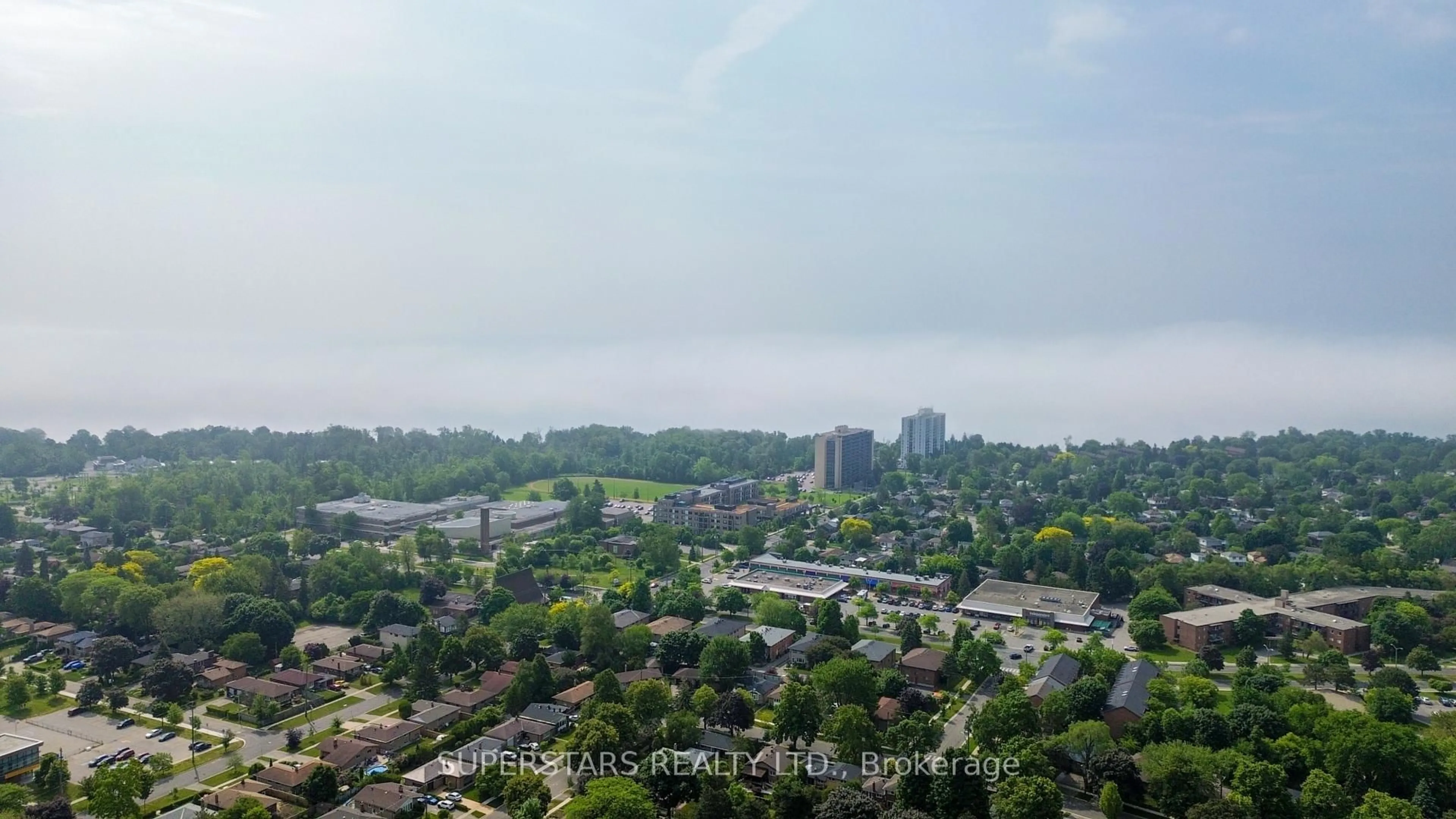 A pic from outside/outdoor area/front of a property/back of a property/a pic from drone, city buildings view from balcony for 20 Guildwood Pkwy #PH14, Toronto Ontario M1E 5B6