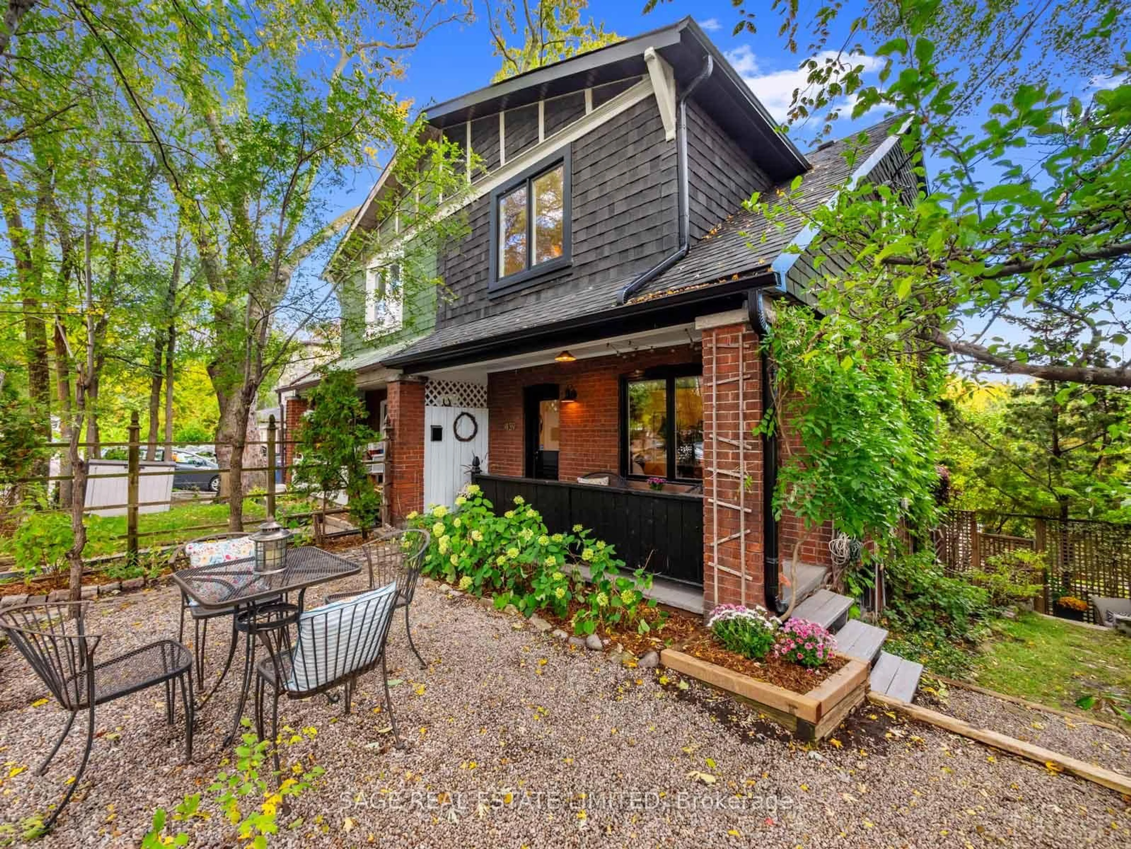 Home with brick exterior material, street for 439 Leslie St, Toronto Ontario M4M 3E5