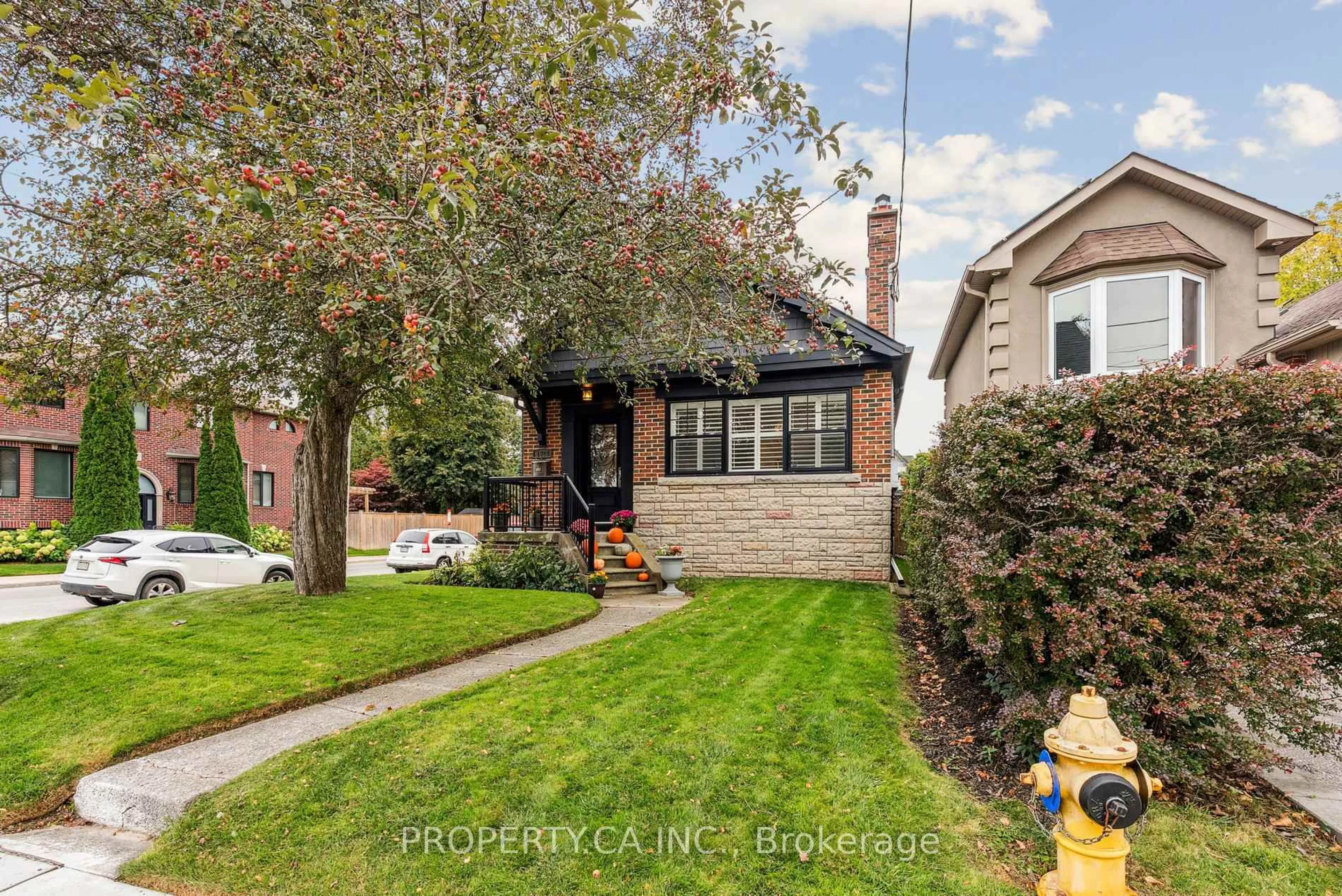 Home with brick exterior material, street for 1628 Woodbine Heights Blvd, Toronto Ontario M4B 3A5