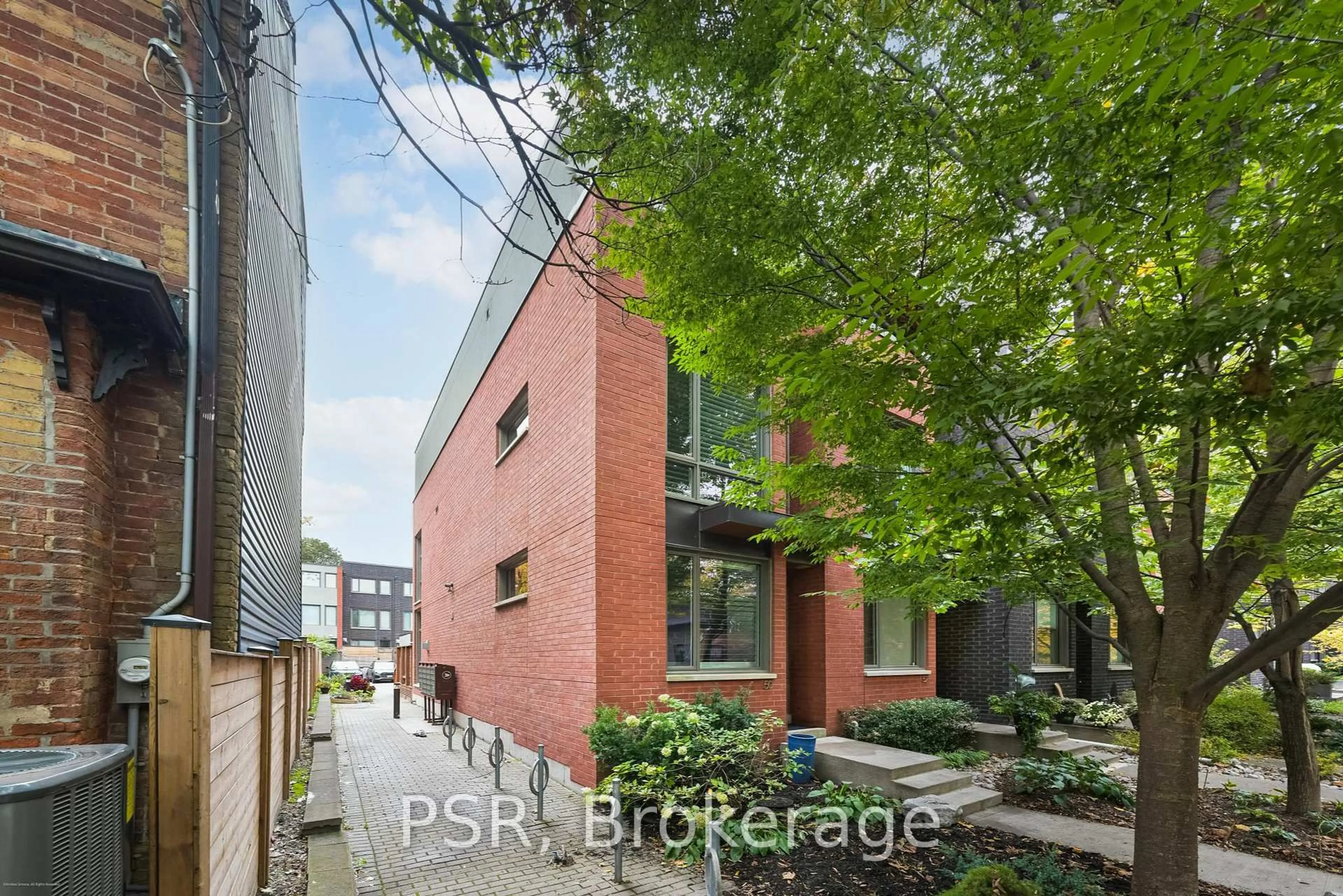 Home with brick exterior material, street for 50 Boulton Ave, Toronto Ontario M4M 0B5