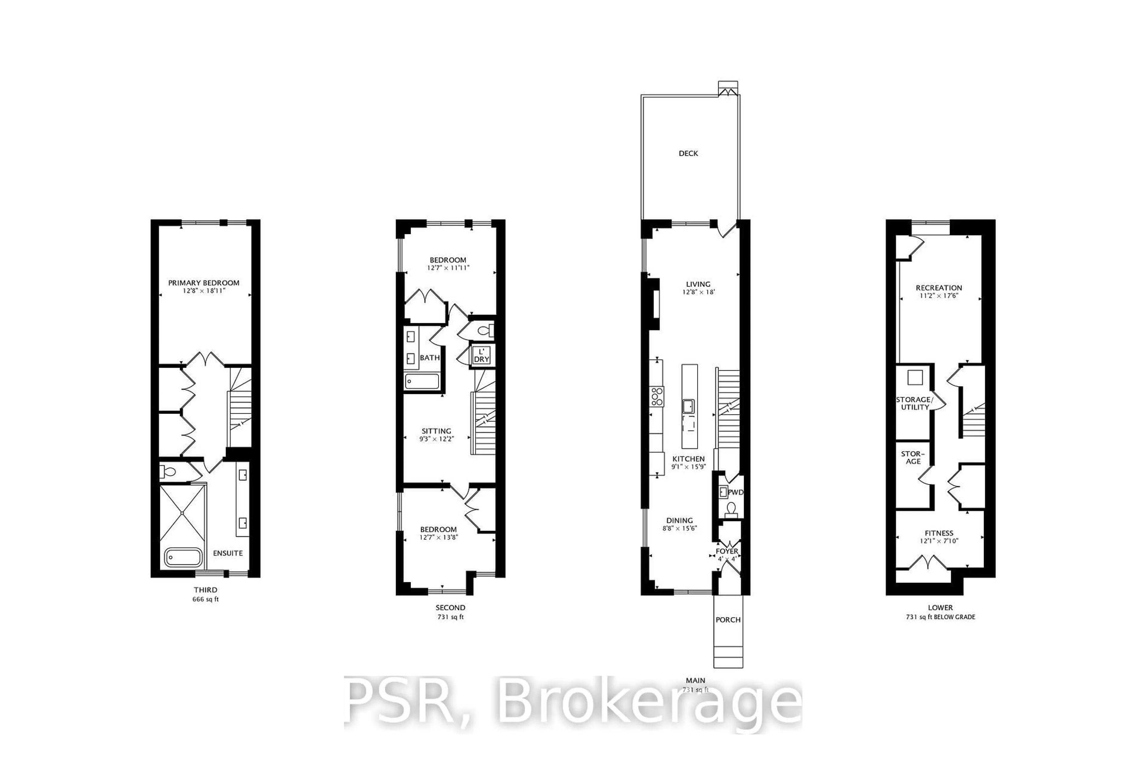 Floor plan for 50 Boulton Ave, Toronto Ontario M4M 0B5