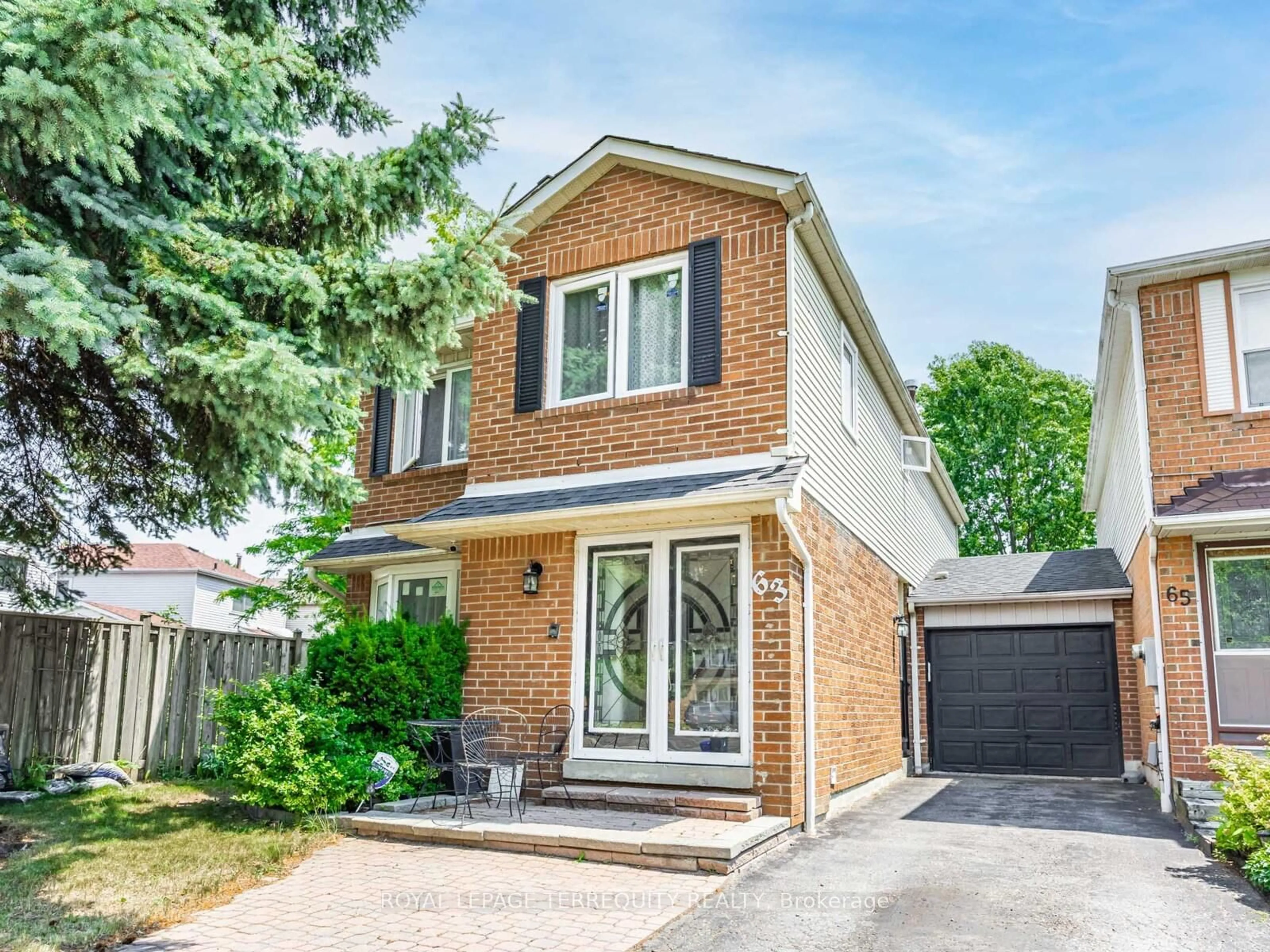 Home with brick exterior material, street for 63 Rotherglen Rd, Ajax Ontario L1S 5K3