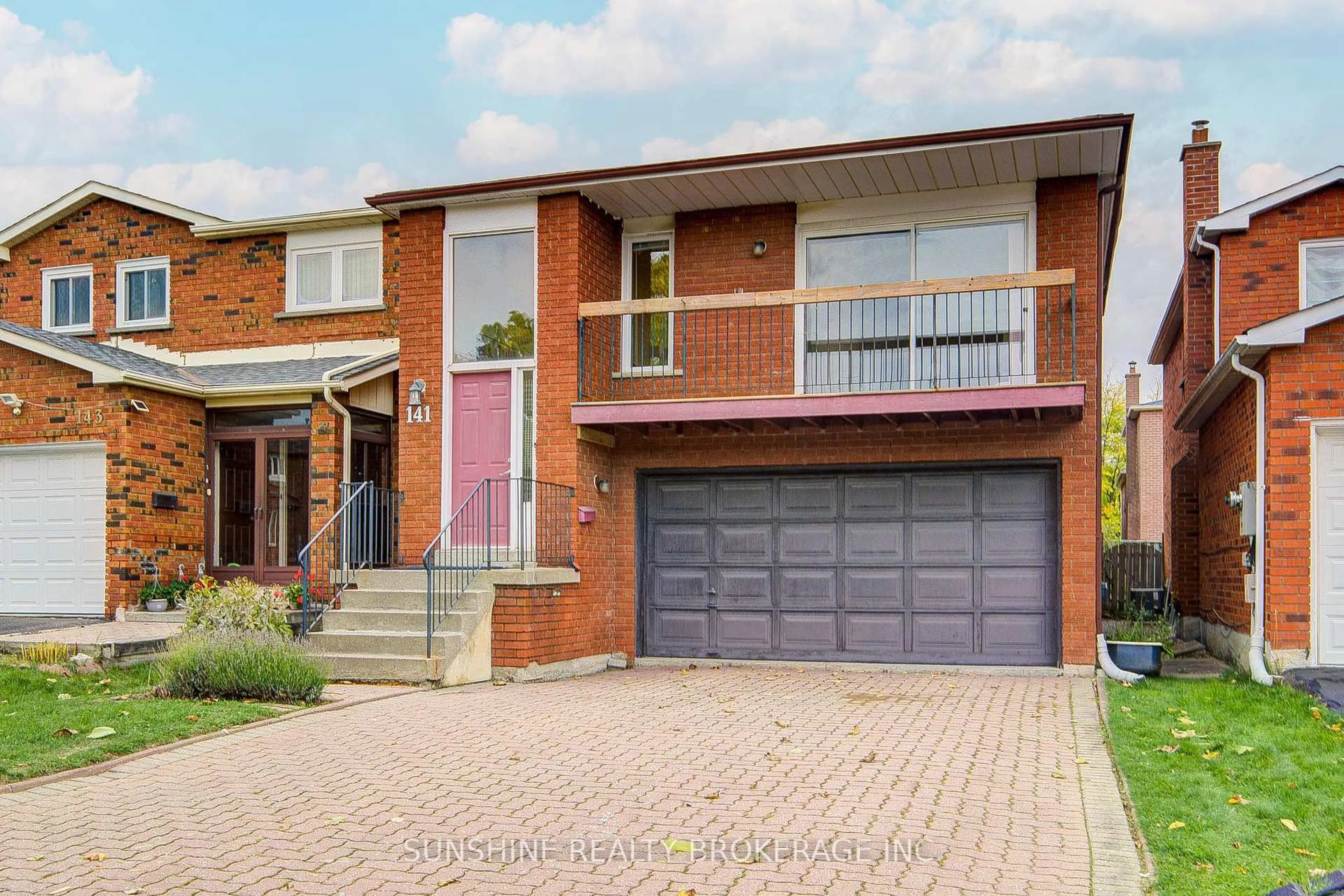 Home with brick exterior material, street for 141 Burnt Bark Dr, Toronto Ontario M1V 3J7