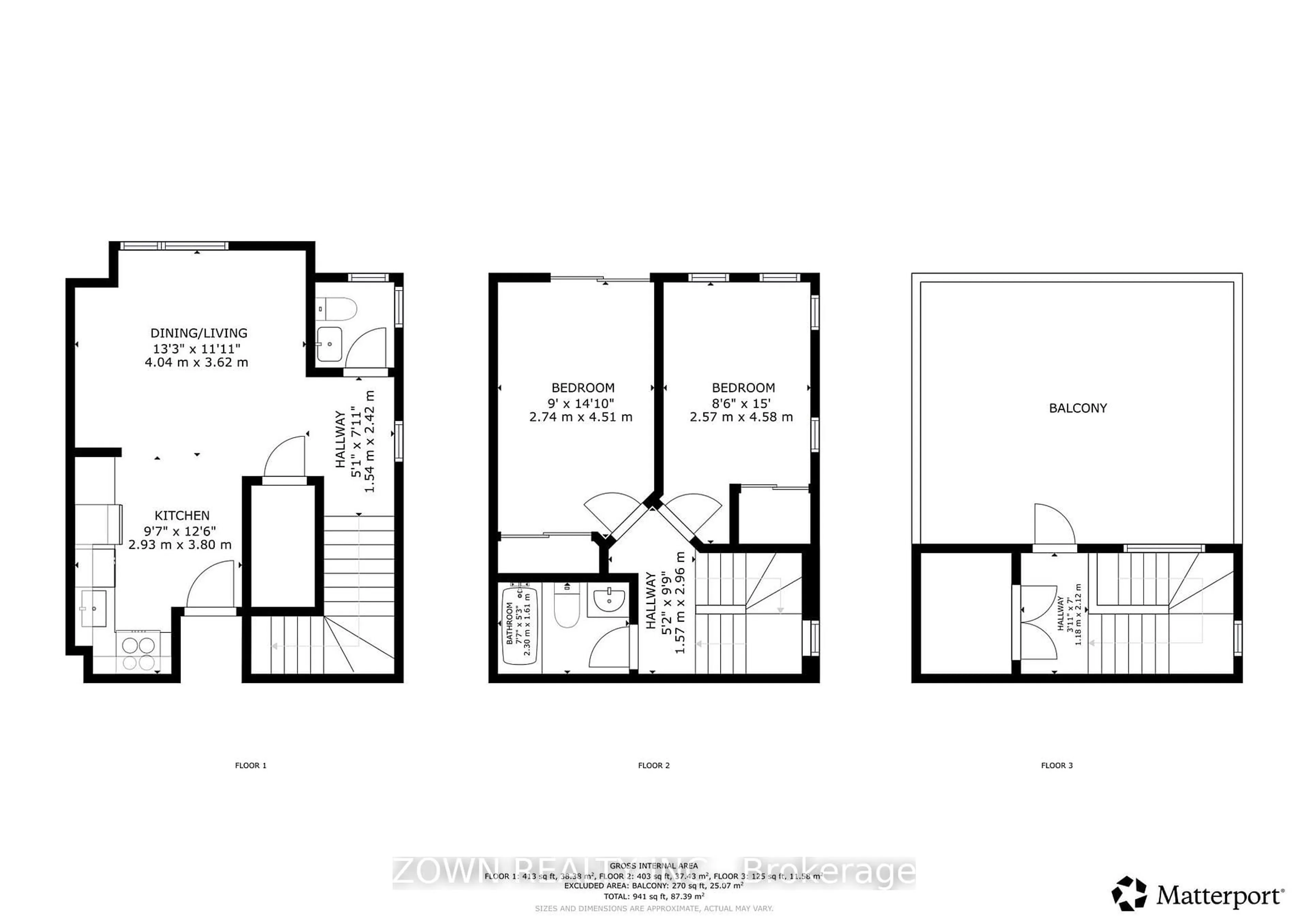 Floor plan for 30 Liben Way #43, Toronto Ontario M1B 0E8
