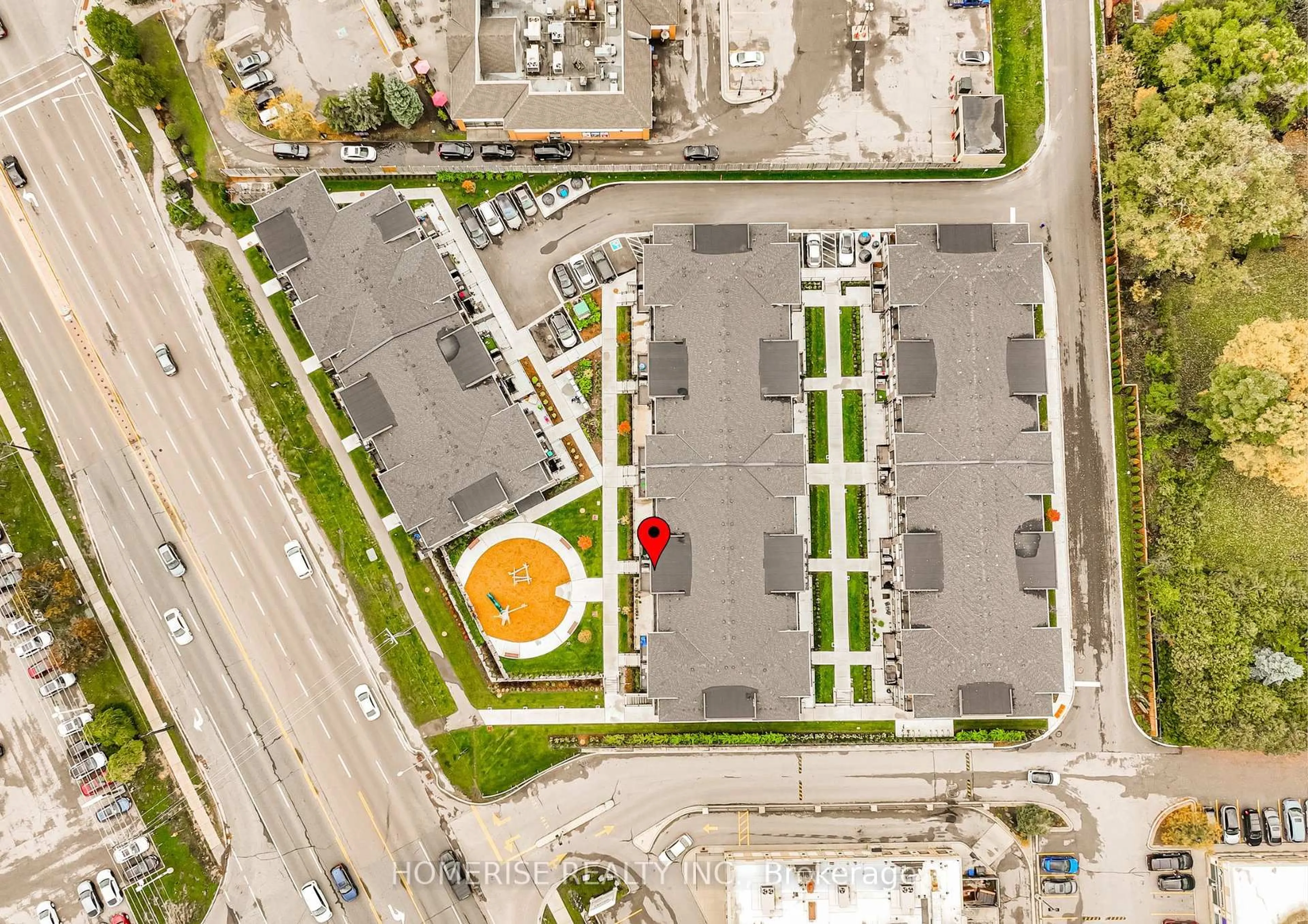 A pic from outside/outdoor area/front of a property/back of a property/a pic from drone, street for 755 Omega Dr #218, Pickering Ontario L1V 0H1