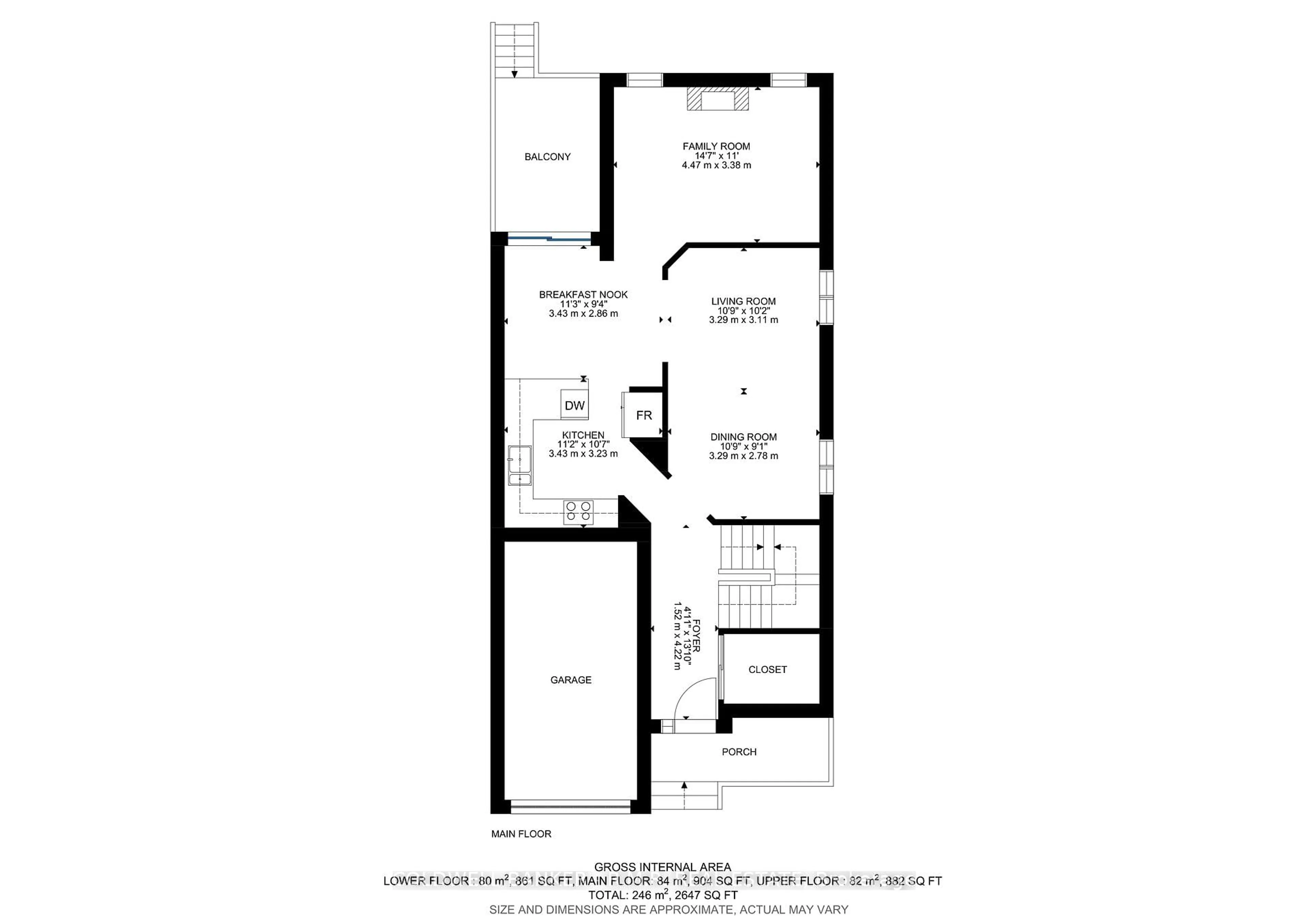 Floor plan for 62 Ipswich Pl, Whitby Ontario L1M 2K2