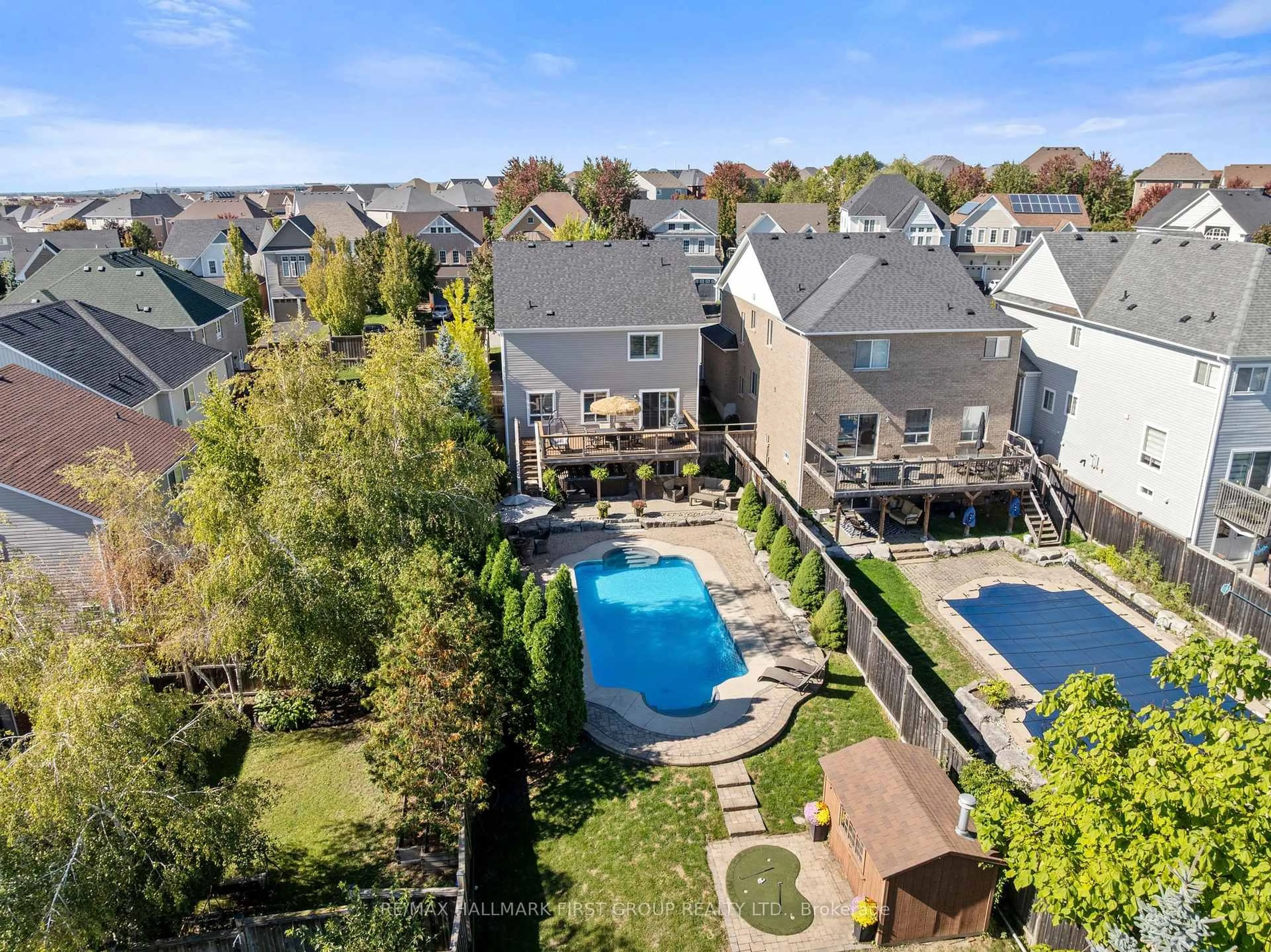 A pic from outside/outdoor area/front of a property/back of a property/a pic from drone, water/lake/river/ocean view for 1586 Docking Crt, Oshawa Ontario L1K 0H3
