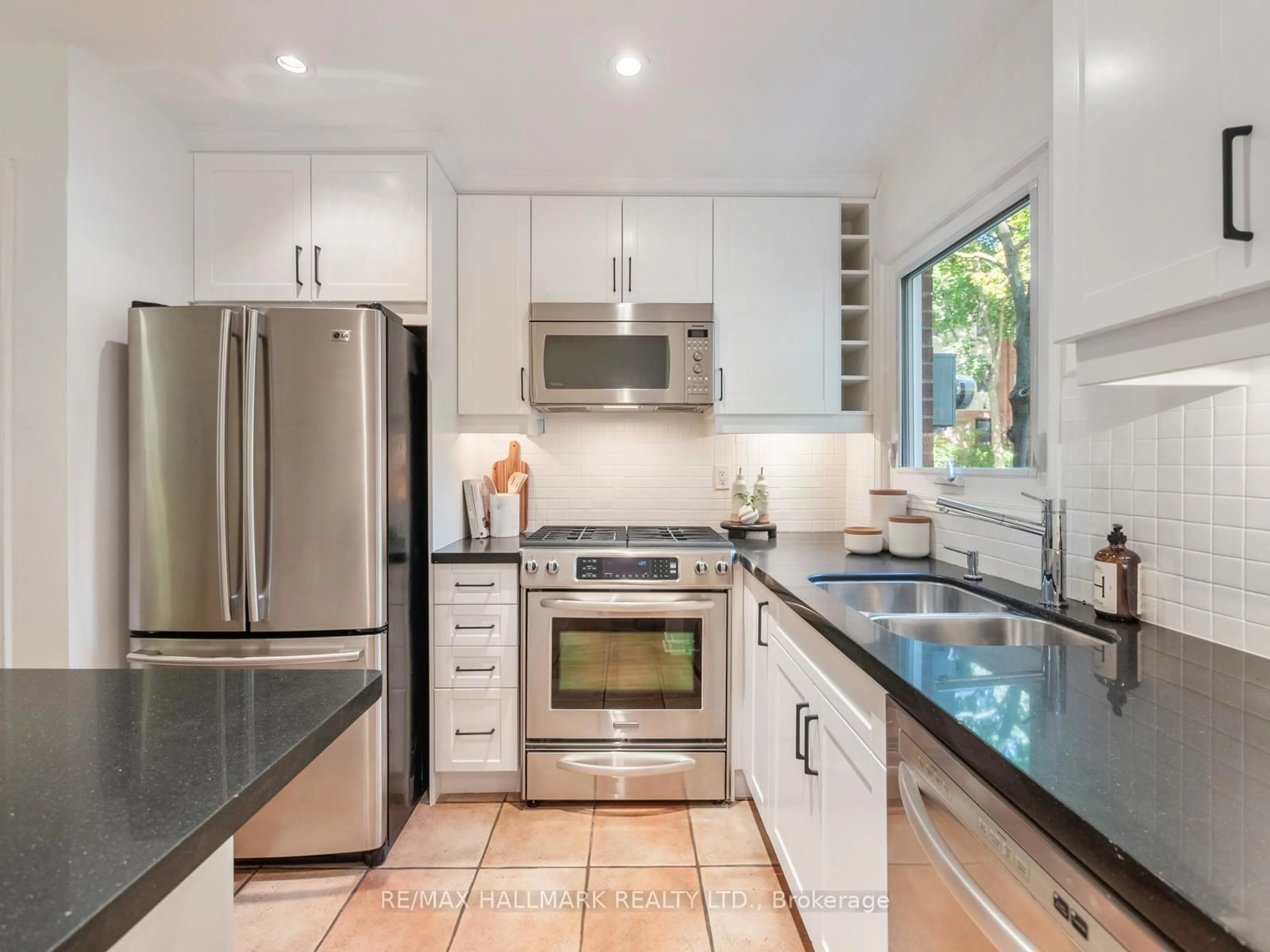 Contemporary kitchen, ceramic/tile floor for 66 Boultbee Ave #2, Toronto Ontario M4J 1B1