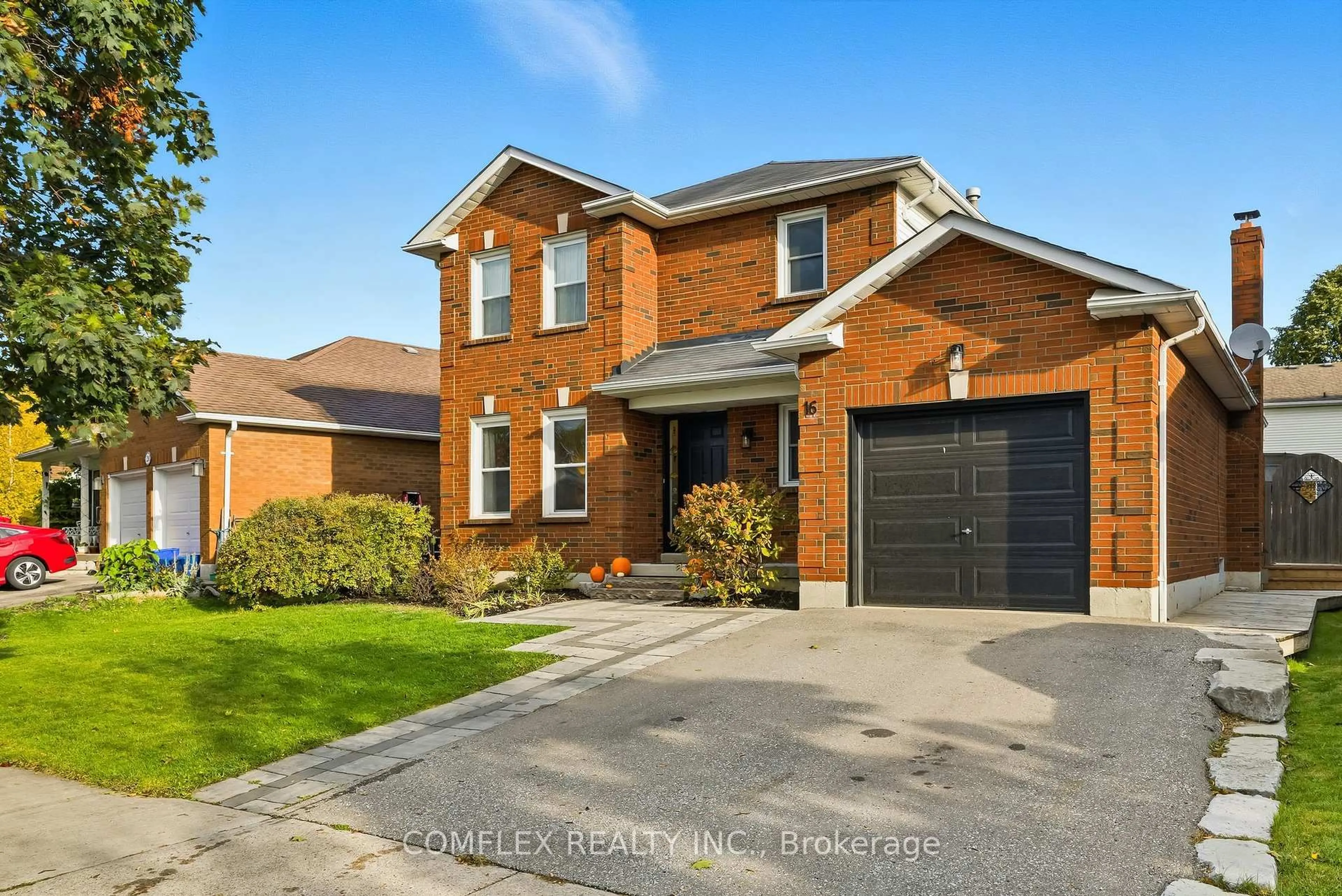 Home with brick exterior material, street for 16 Orchard Park Dr, Clarington Ontario L1C 4E2