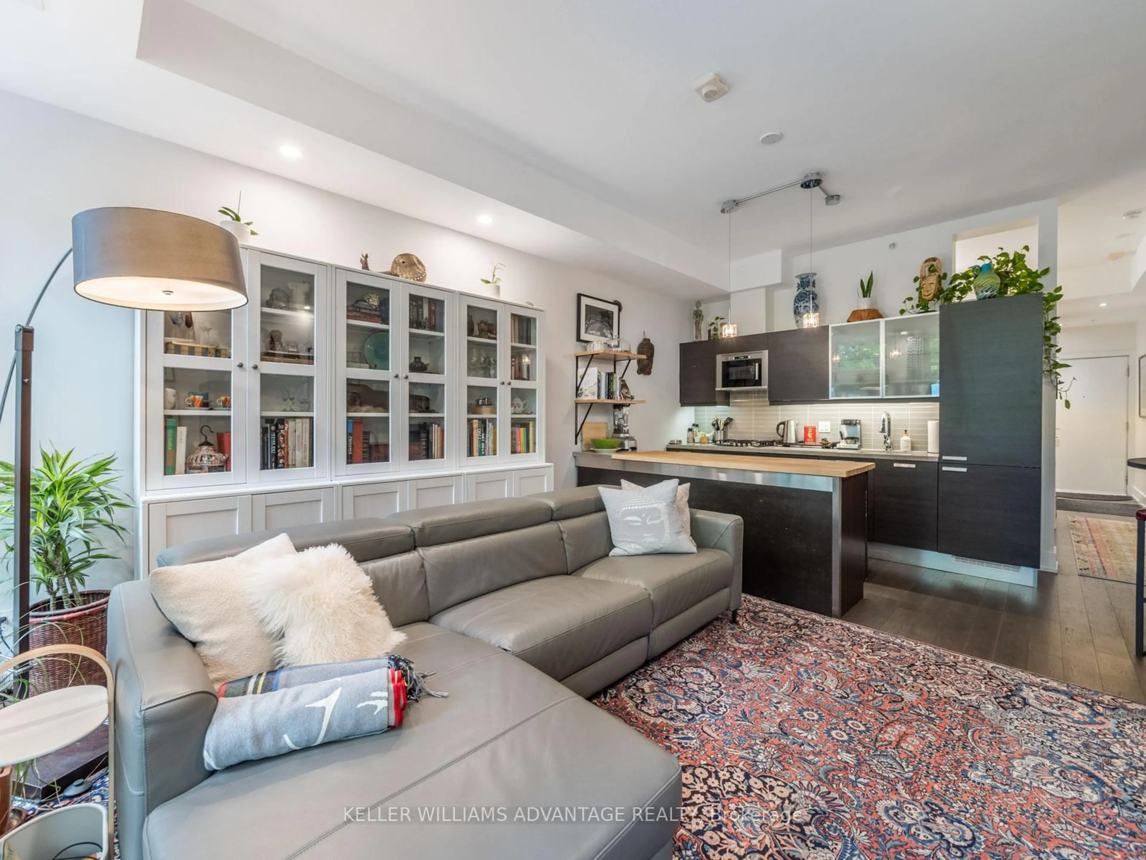 Living room with furniture, unknown for 66 Kippendavie Ave #107, Toronto Ontario M4L 0A4