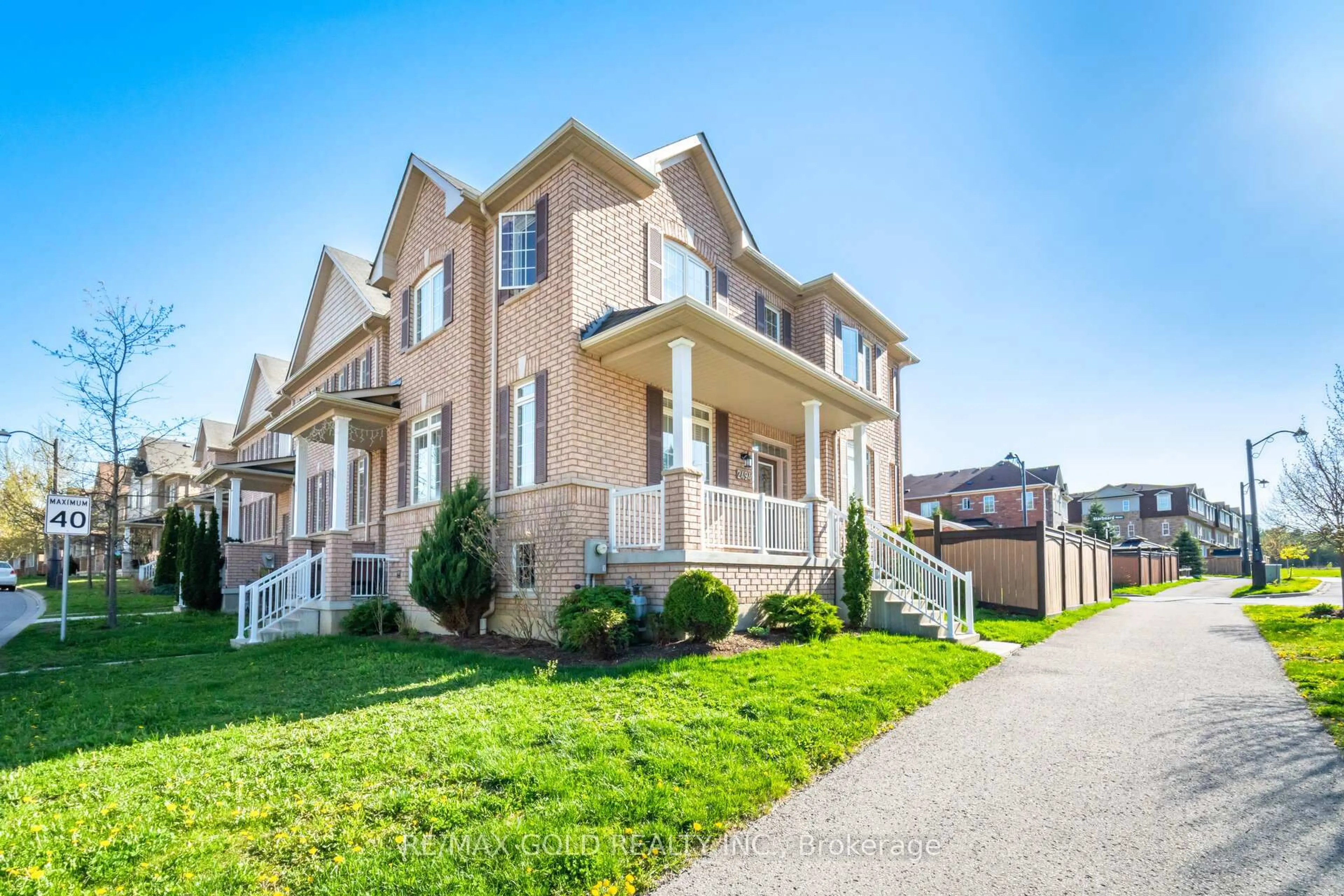 Home with brick exterior material, street for 2494 Earl Grey Ave, Pickering Ontario L1X 0B9