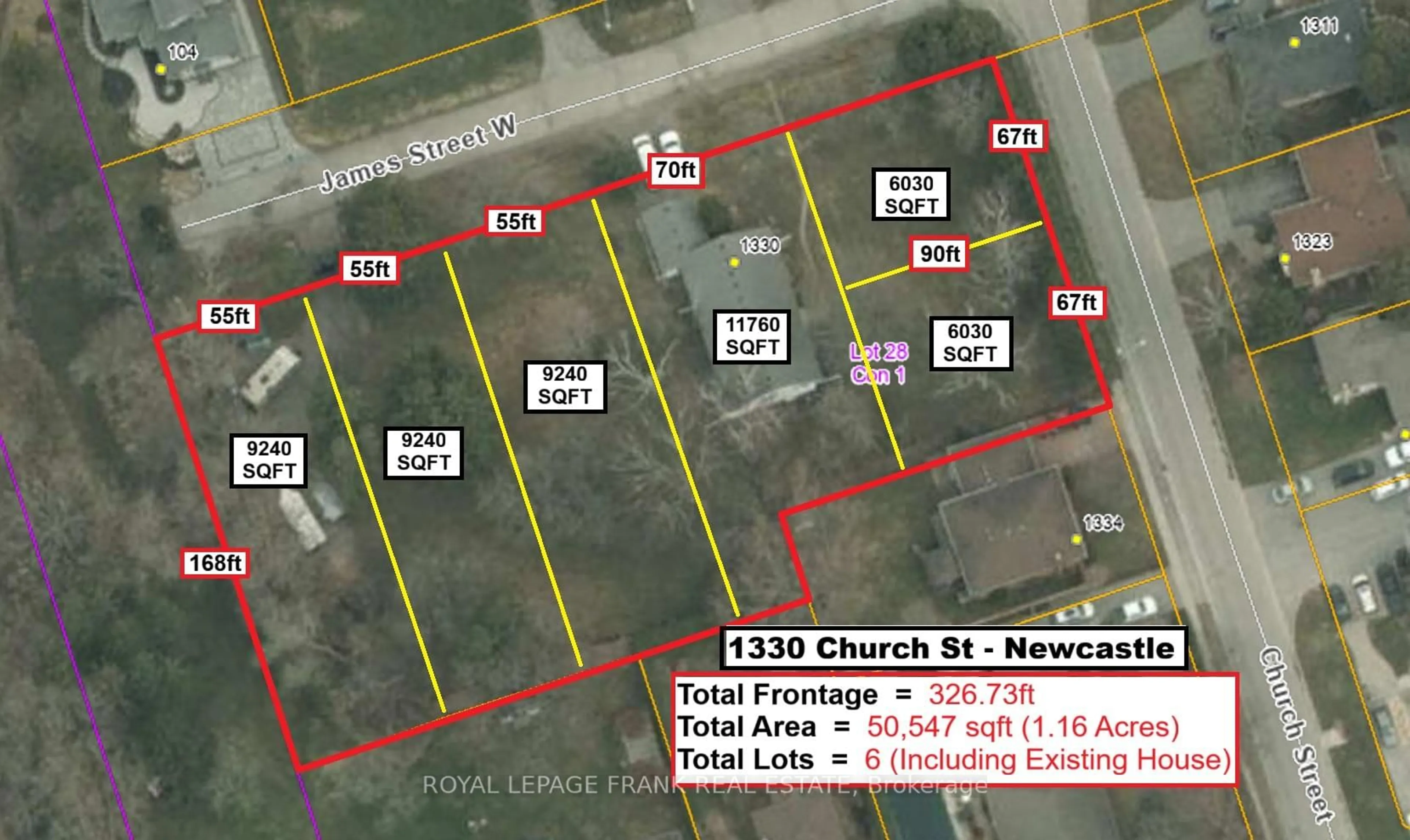 A pic from outside/outdoor area/front of a property/back of a property/a pic from drone, street for 1330 Church St, Clarington Ontario L1B 1C6