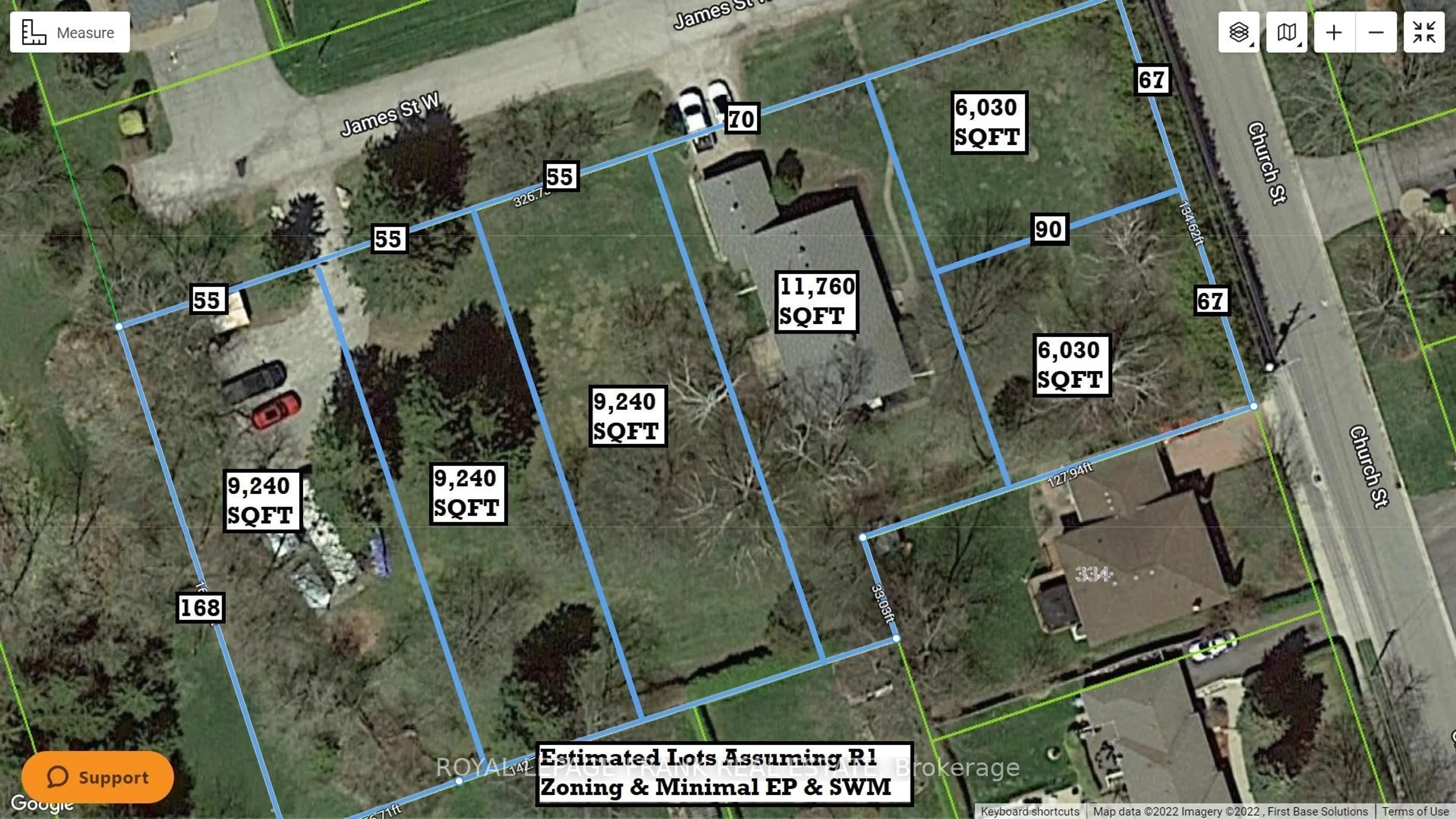 A pic from outside/outdoor area/front of a property/back of a property/a pic from drone, street for 1330 Church St, Clarington Ontario L1B 1C6