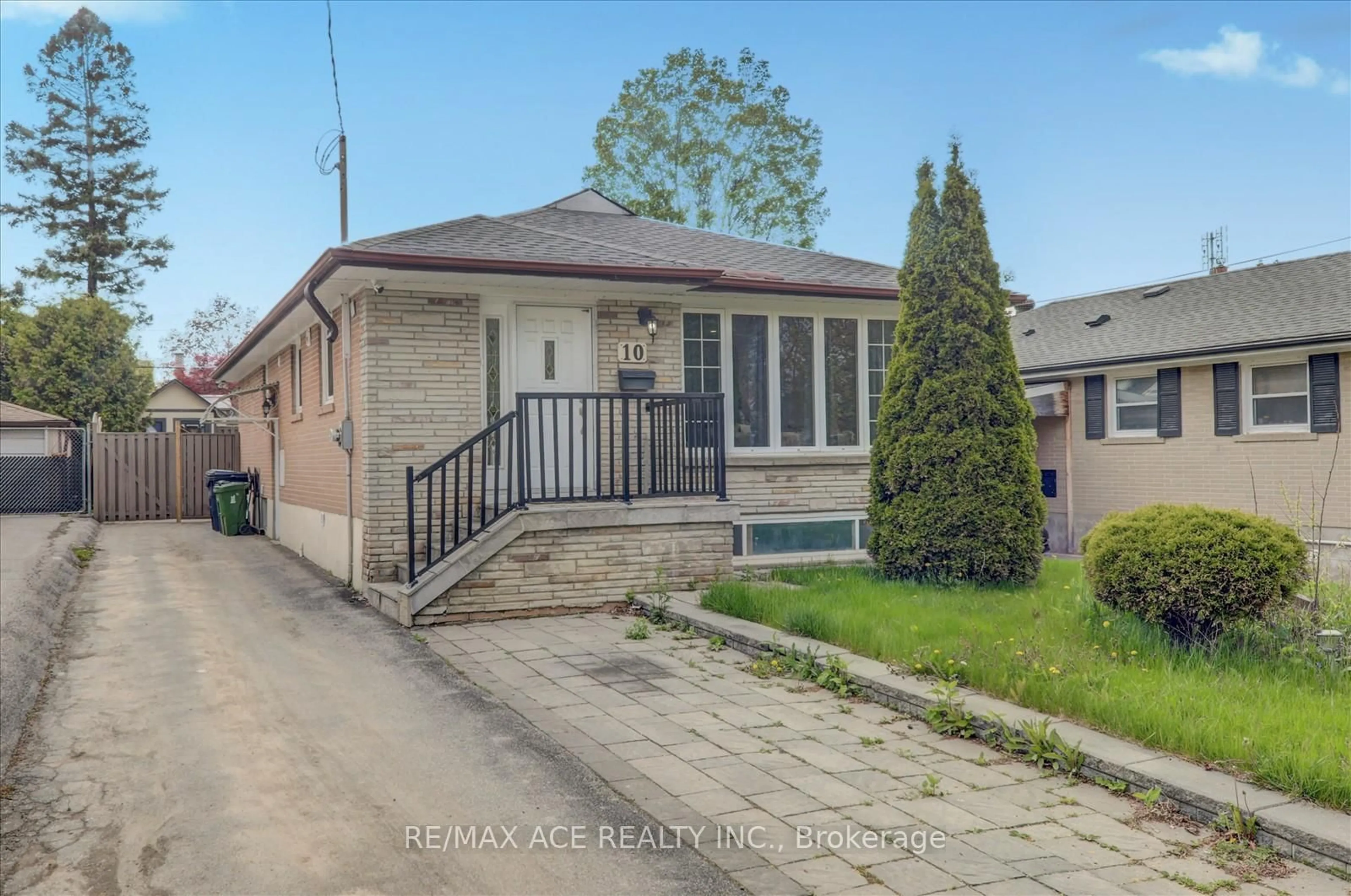Home with brick exterior material, street for 10 Blakemanor Blvd, Toronto Ontario M1J 2W4