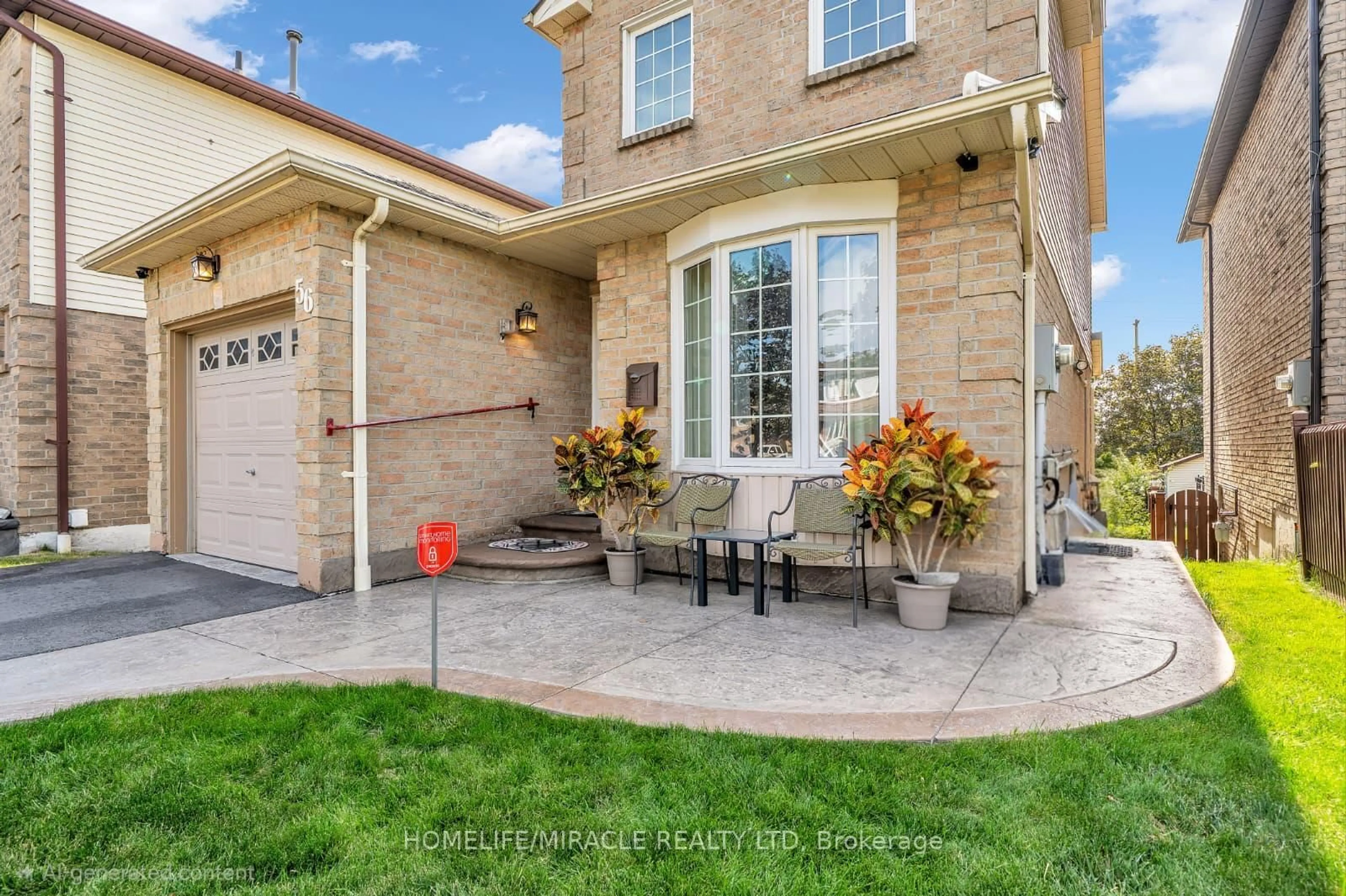 Home with brick exterior material, street for 56 Fairmeadow Pl, Whitby Ontario L1N 8W4