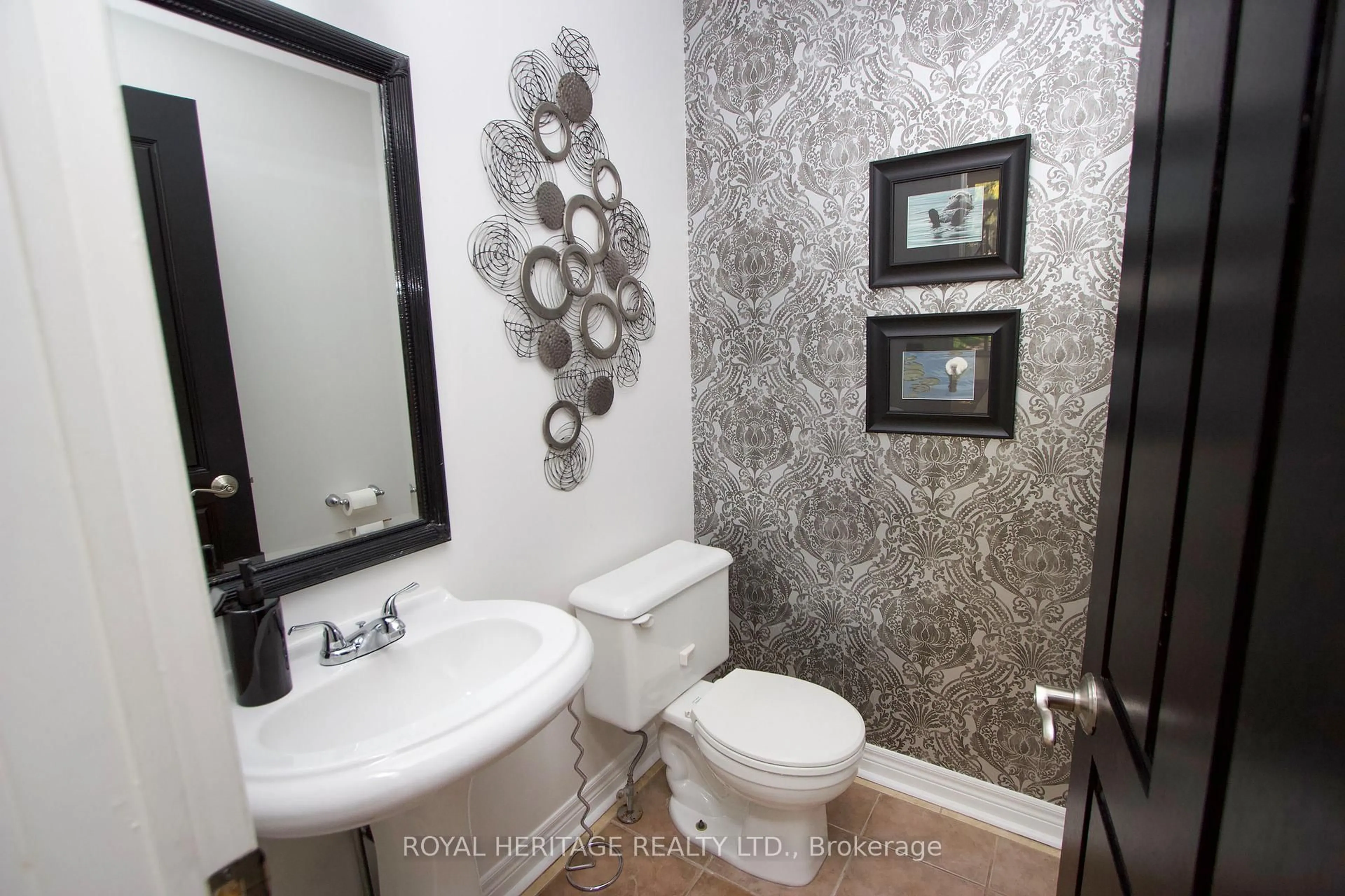 Contemporary bathroom, ceramic/tile floor for 87 Anchorage Ave, Whitby Ontario L1N 9N9
