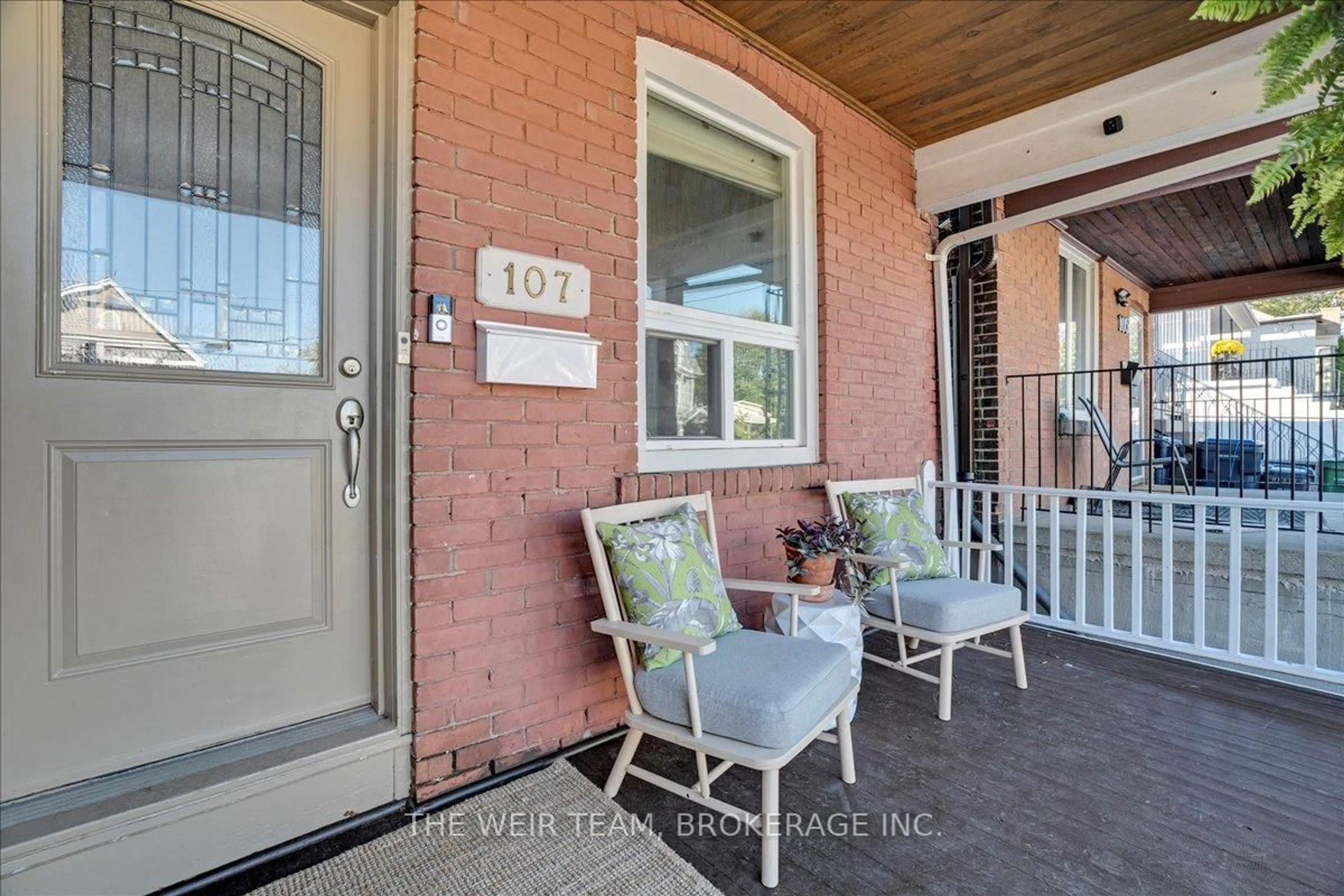Indoor entryway for 107 Barker Ave, Toronto Ontario M4C 2N8
