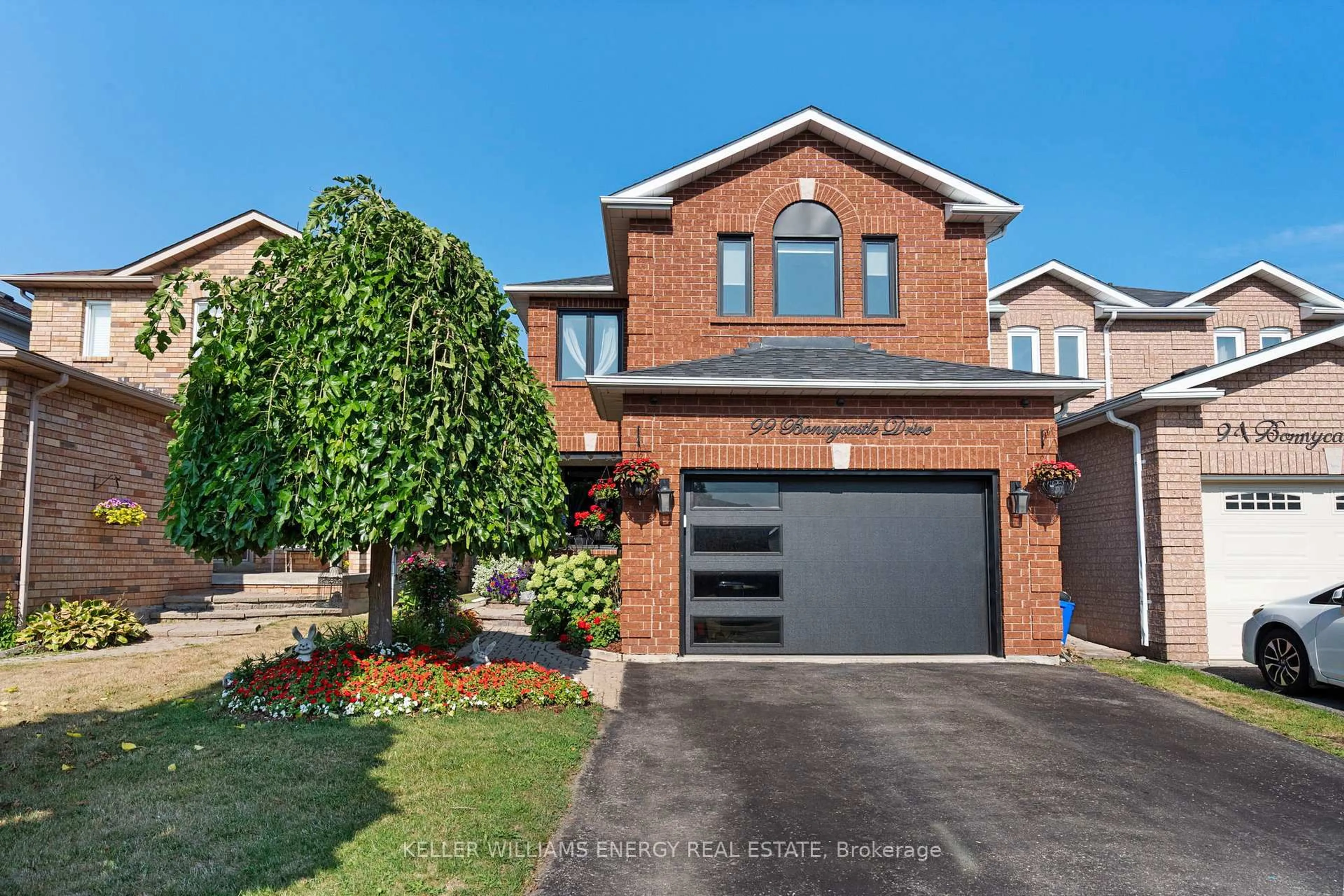 Home with brick exterior material, street for 99 Bonnycastle Dr, Clarington Ontario L1C 4S9