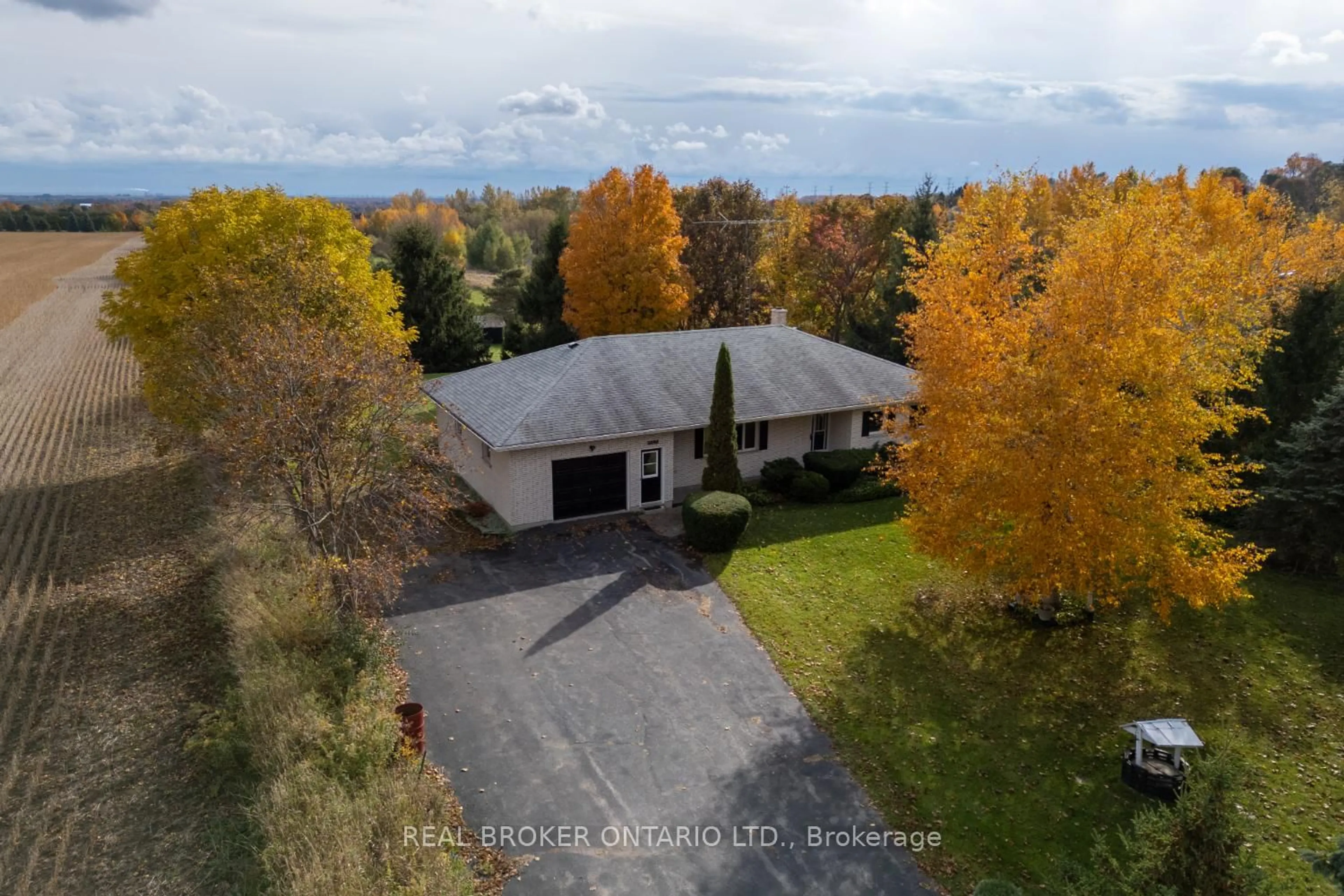 A pic from outside/outdoor area/front of a property/back of a property/a pic from drone, unknown for 2295 Regional Road 3, Clarington Ontario L0B 1J0