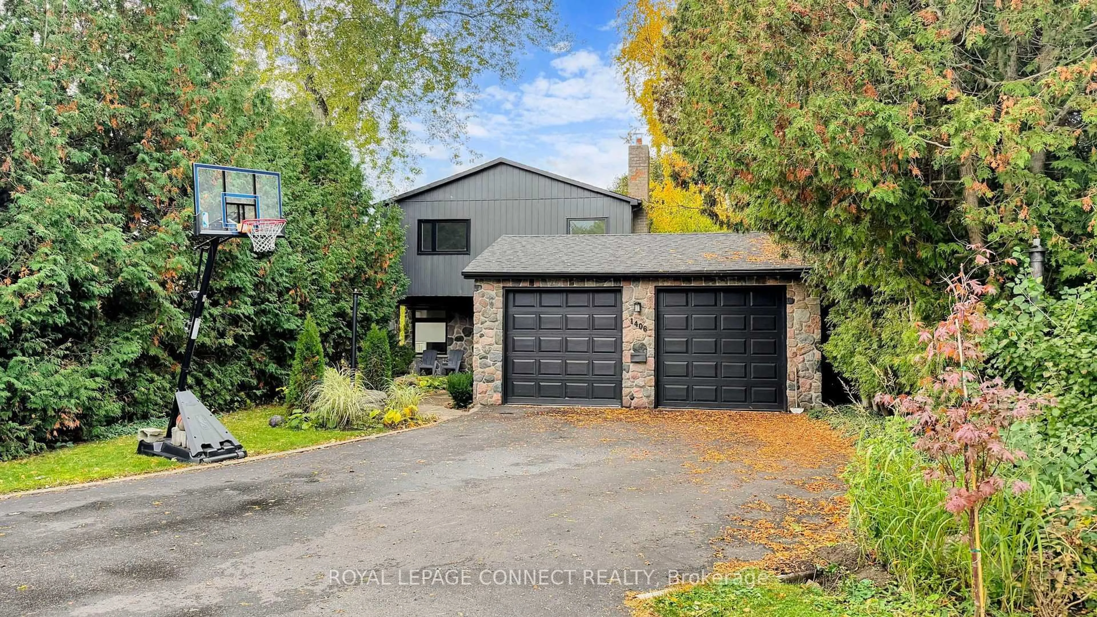 Home with brick exterior material, street for 1406 Old Forest Rd, Pickering Ontario L1V 1N7