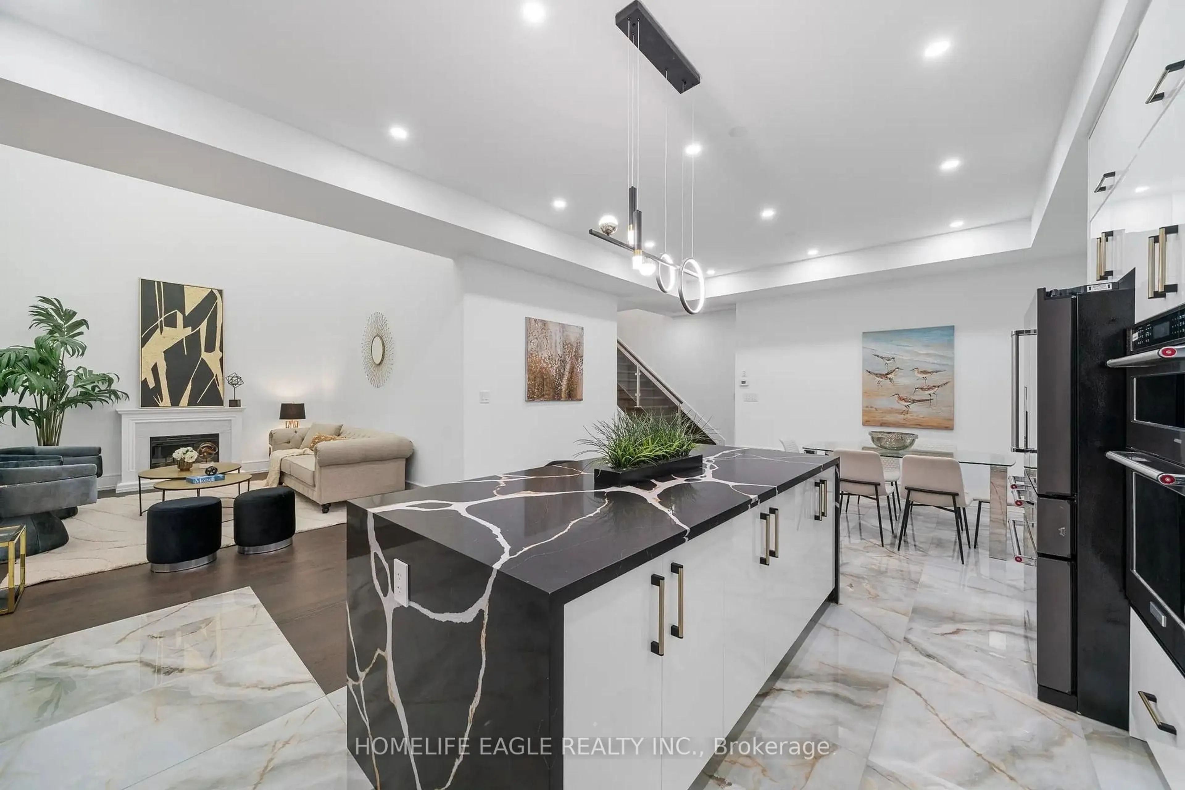 Open concept kitchen, ceramic/tile floor for 11 Glen Muir Dr, Toronto Ontario M1M 2C6