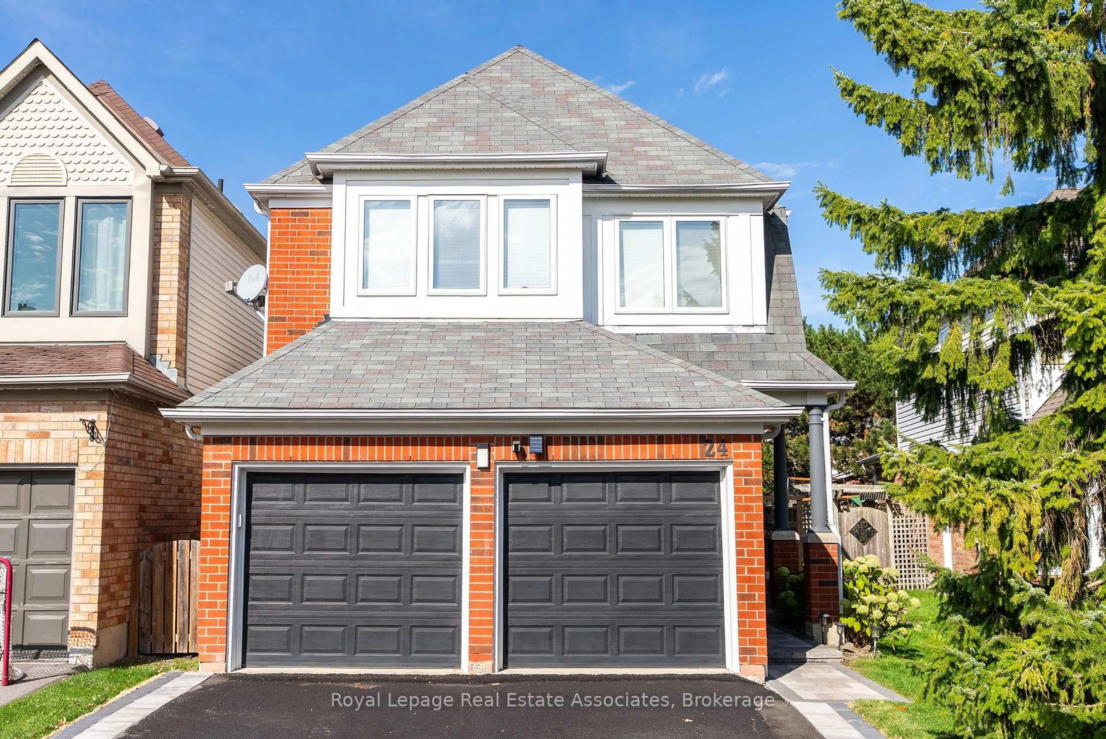 Home with brick exterior material, street for 24 Spinning Lane, Whitby Ontario L1P 1M8