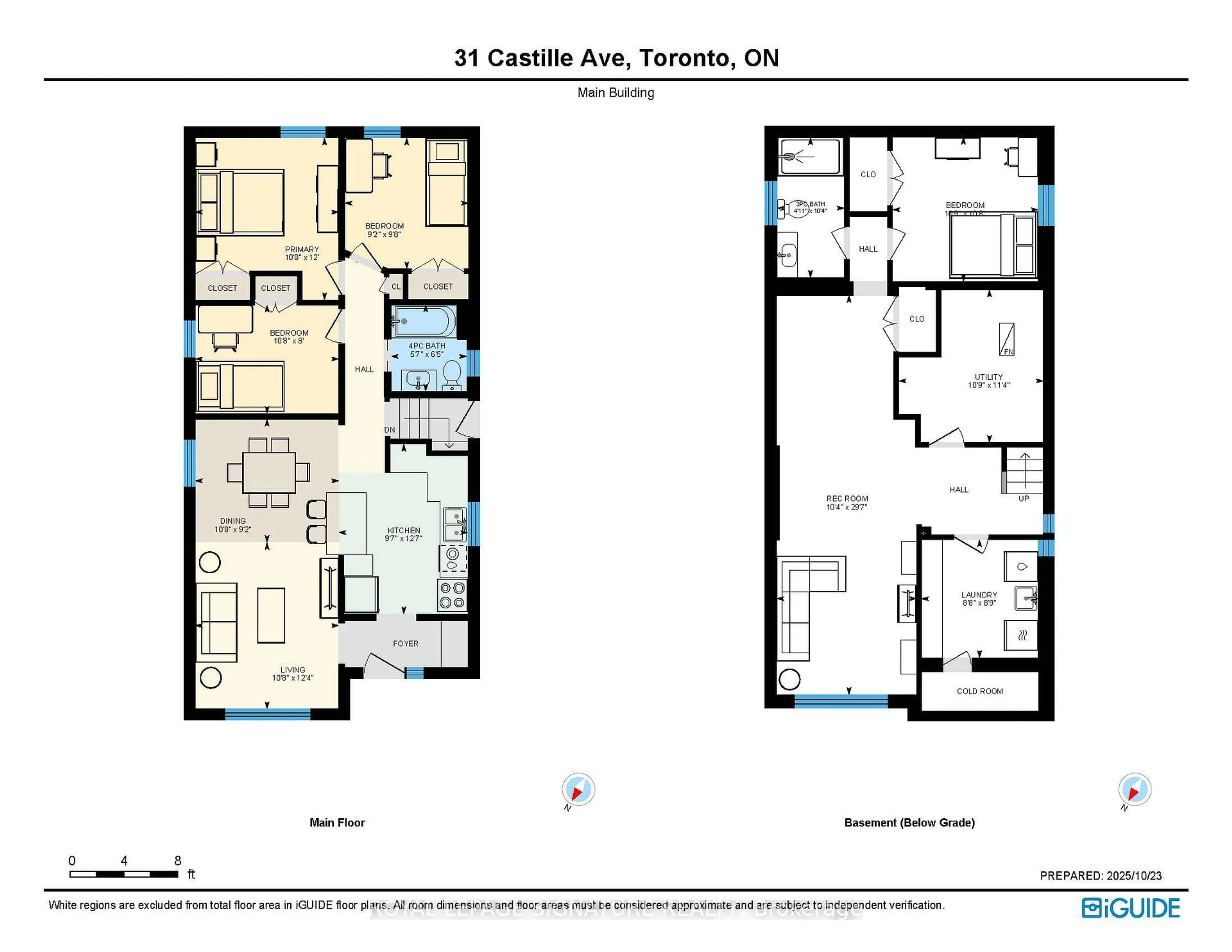 Floor plan for 31 Castille Ave, Toronto Ontario M1R 2C2