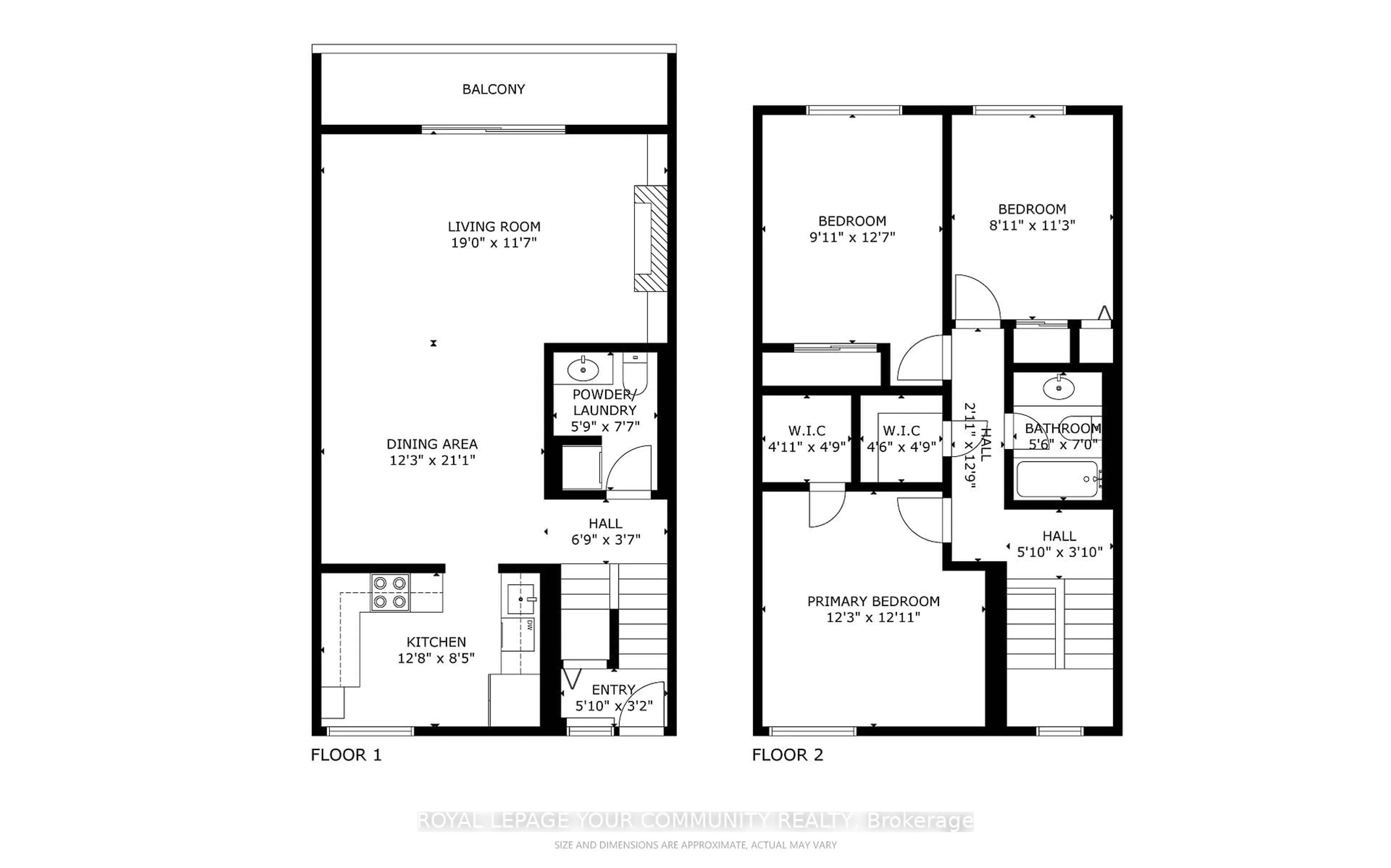 Floor plan for 91 Muir Dr #66, Toronto Ontario M1M 3T7