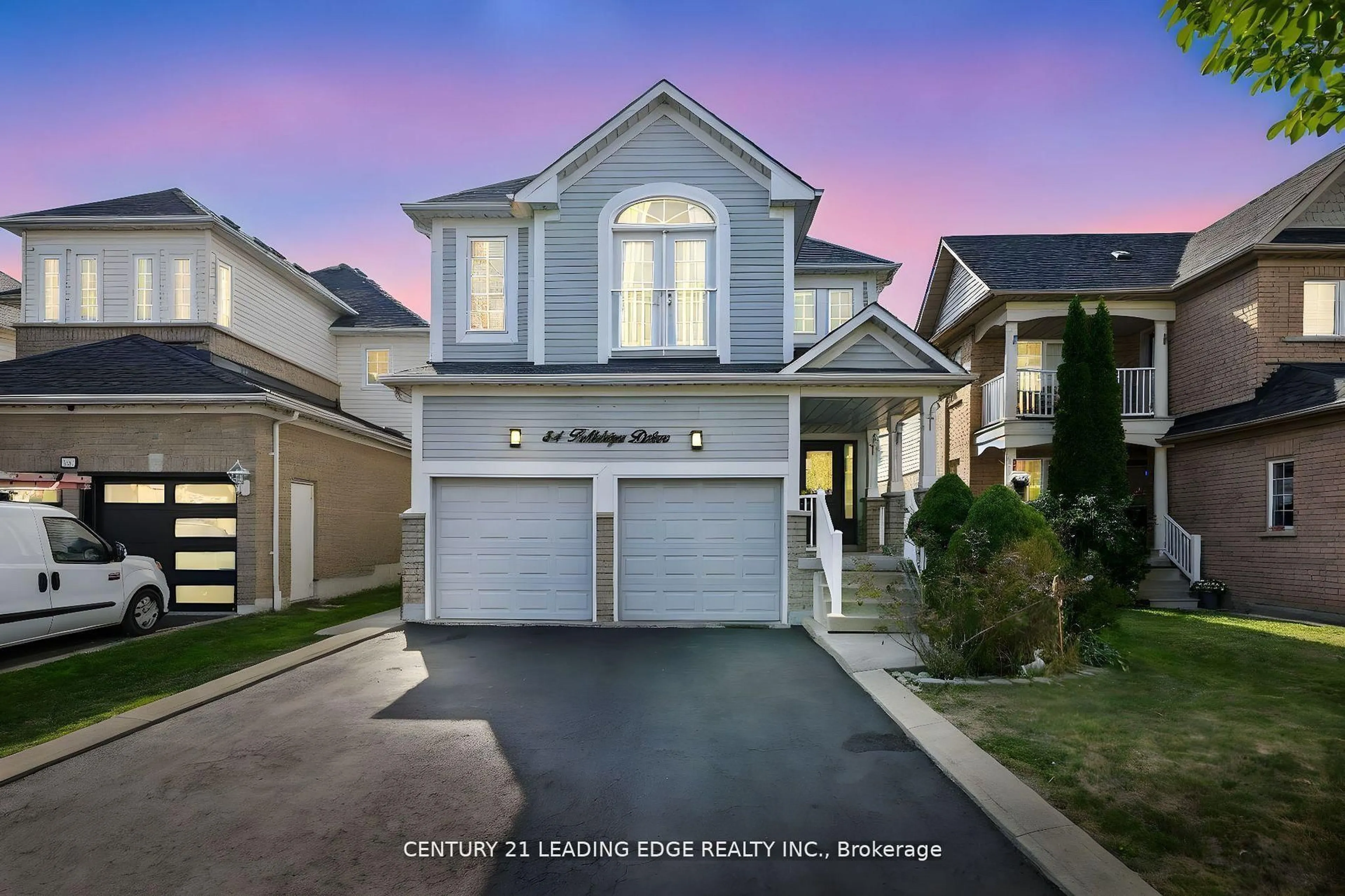 Home with vinyl exterior material, street for 84 Tallships Dr, Whitby Ontario L1N 9X5