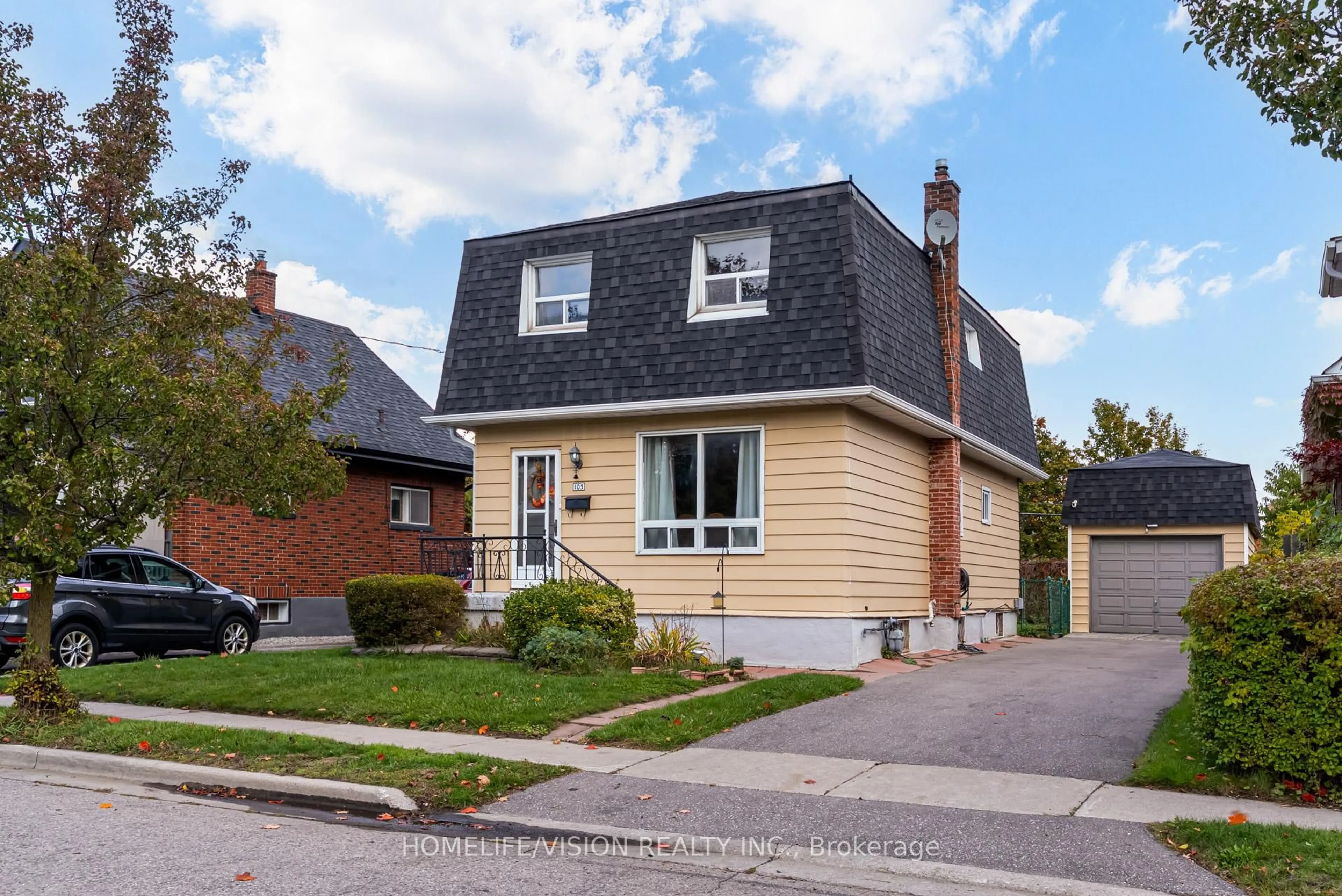 Home with brick exterior material, street for 103 Gladstone Ave, Oshawa Ontario L1J 4E4
