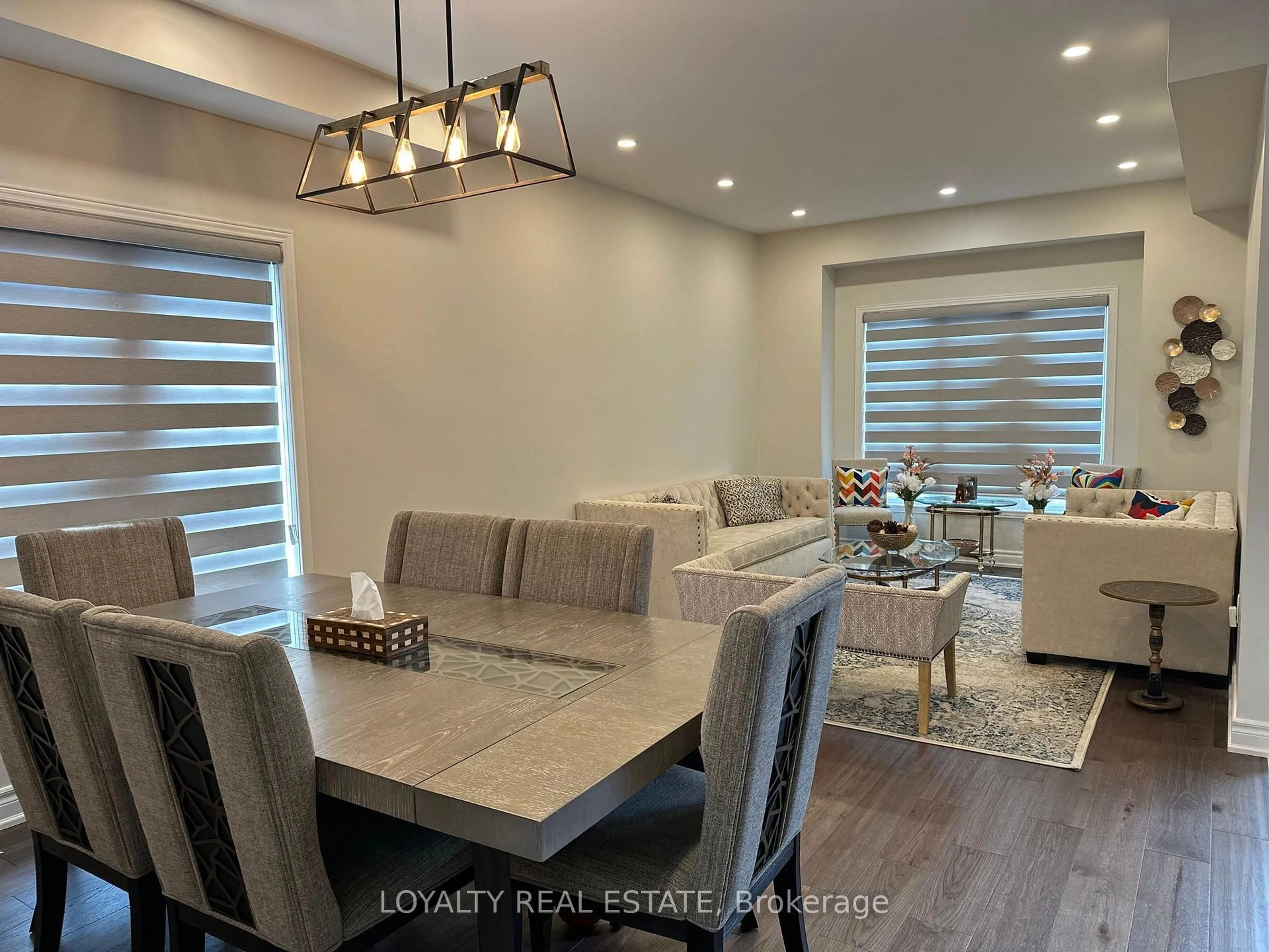 Dining room, wood/laminate floor for 3 Shepstone Dr, Ajax Ontario L1Z 0A5