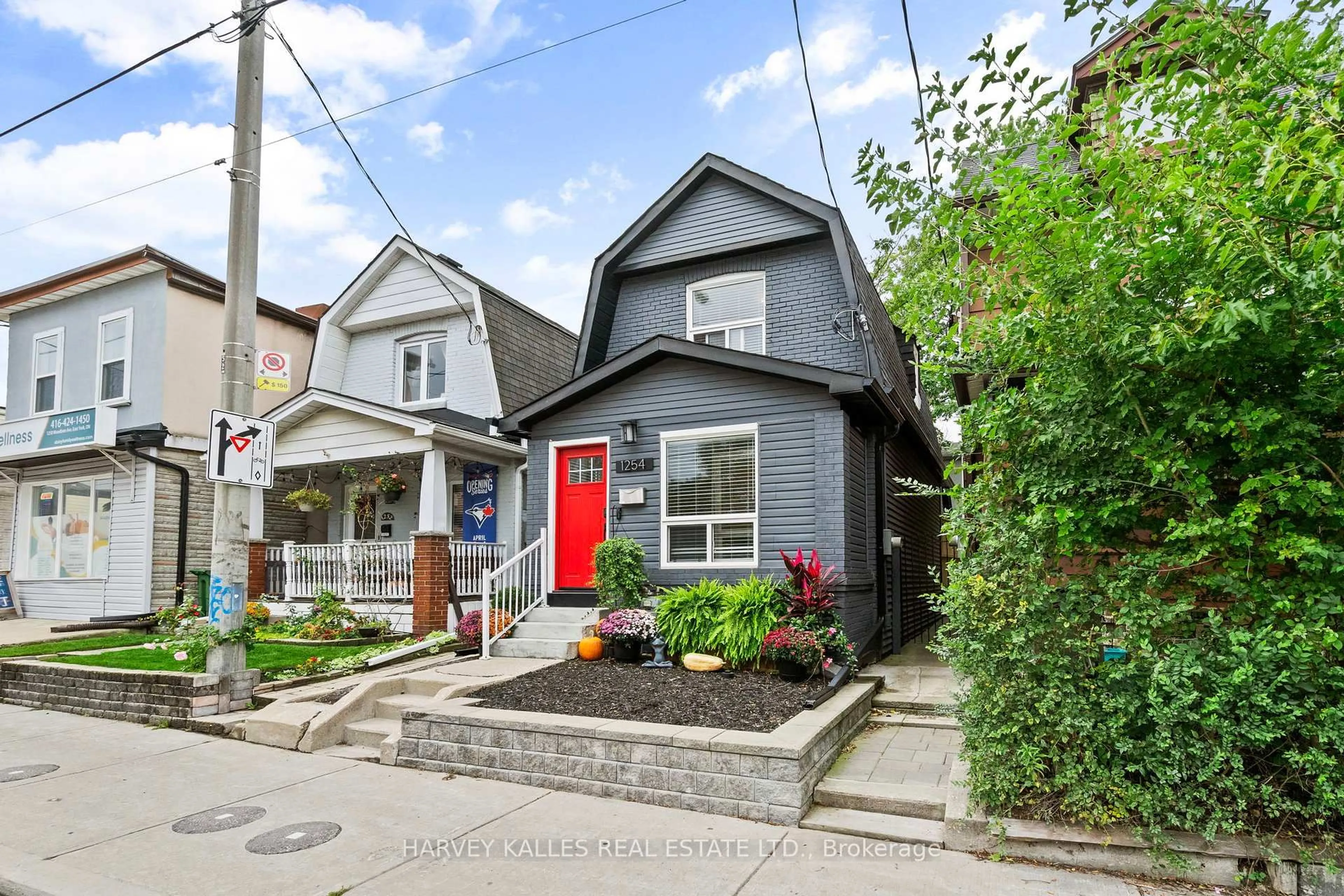 Home with brick exterior material, street for 1254 Woodbine Ave, Toronto Ontario M4C 4E6