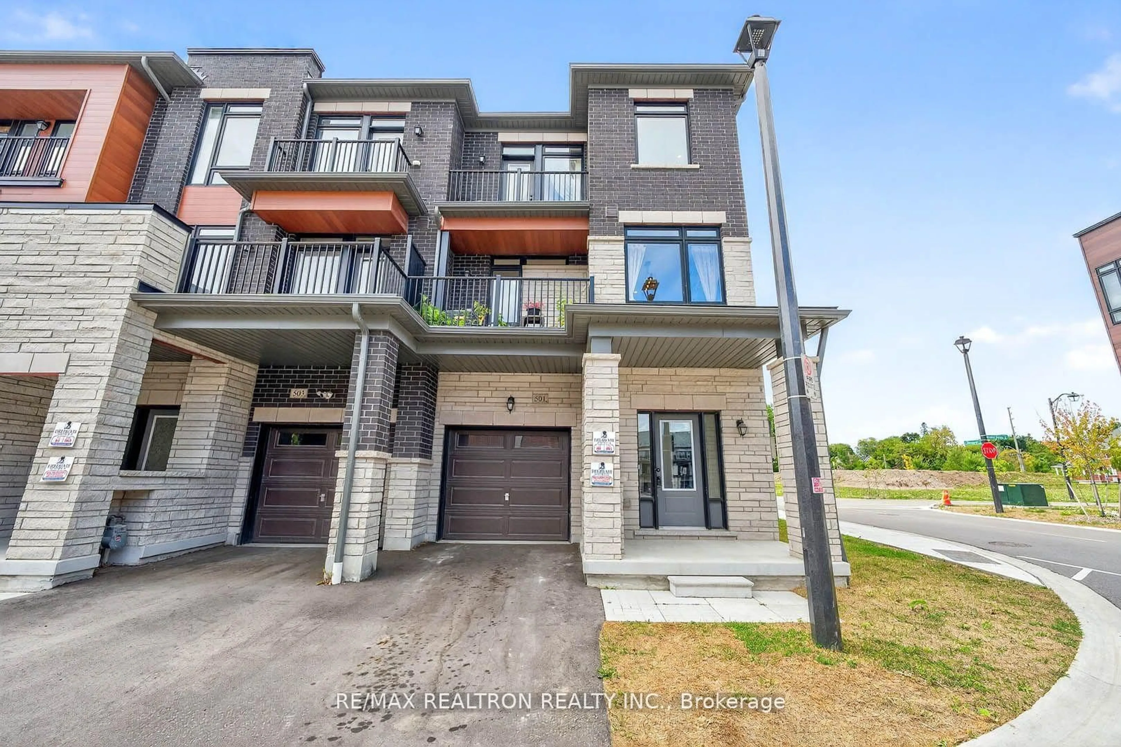 Home with brick exterior material, street for 501 Danks Ridge Dr, Ajax Ontario L1S 0H3
