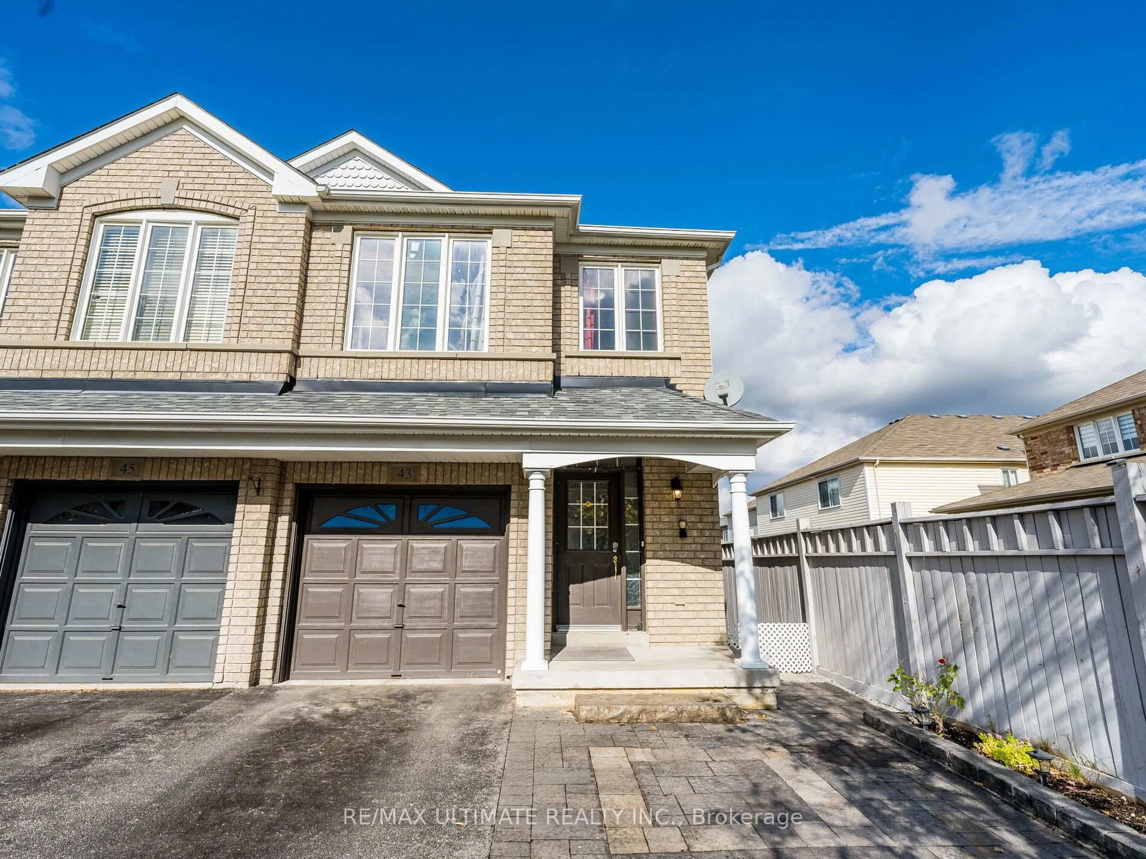 Home with brick exterior material, street for 43 Tozer Cres, Ajax Ontario L1T 5A1