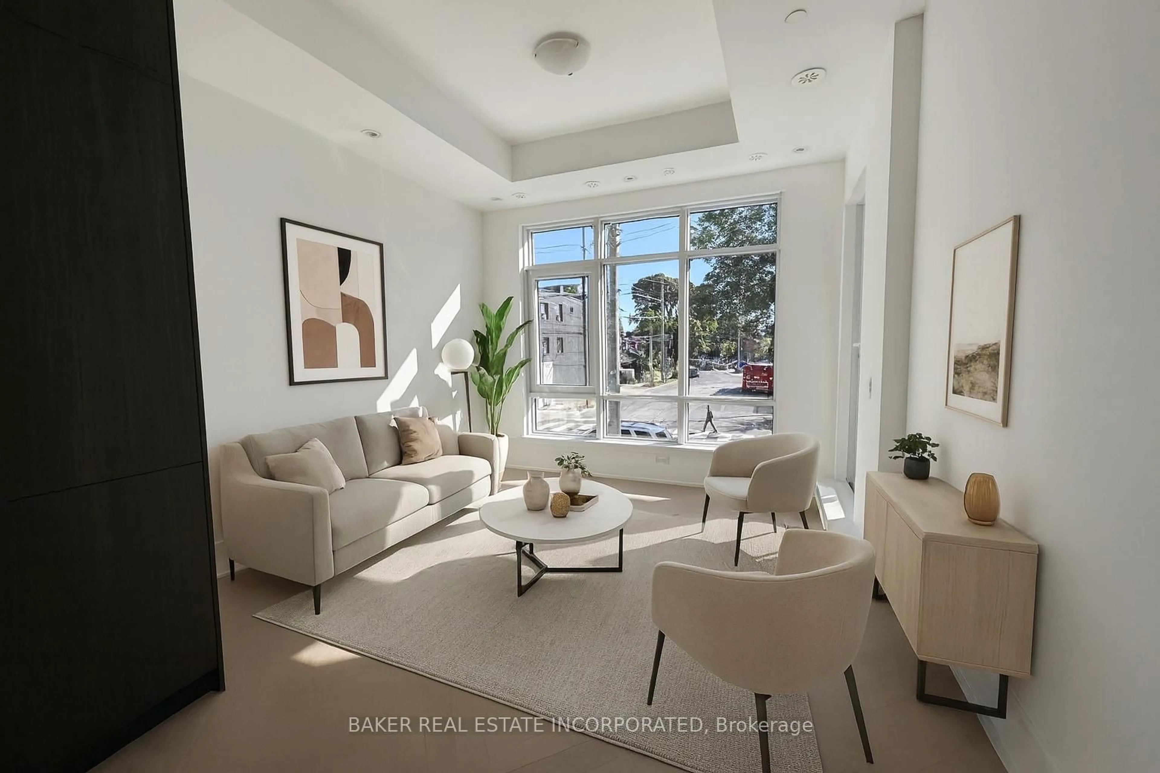 Living room with furniture, unknown for 800 Broadview Ave #205, Toronto Ontario M4K 2P7