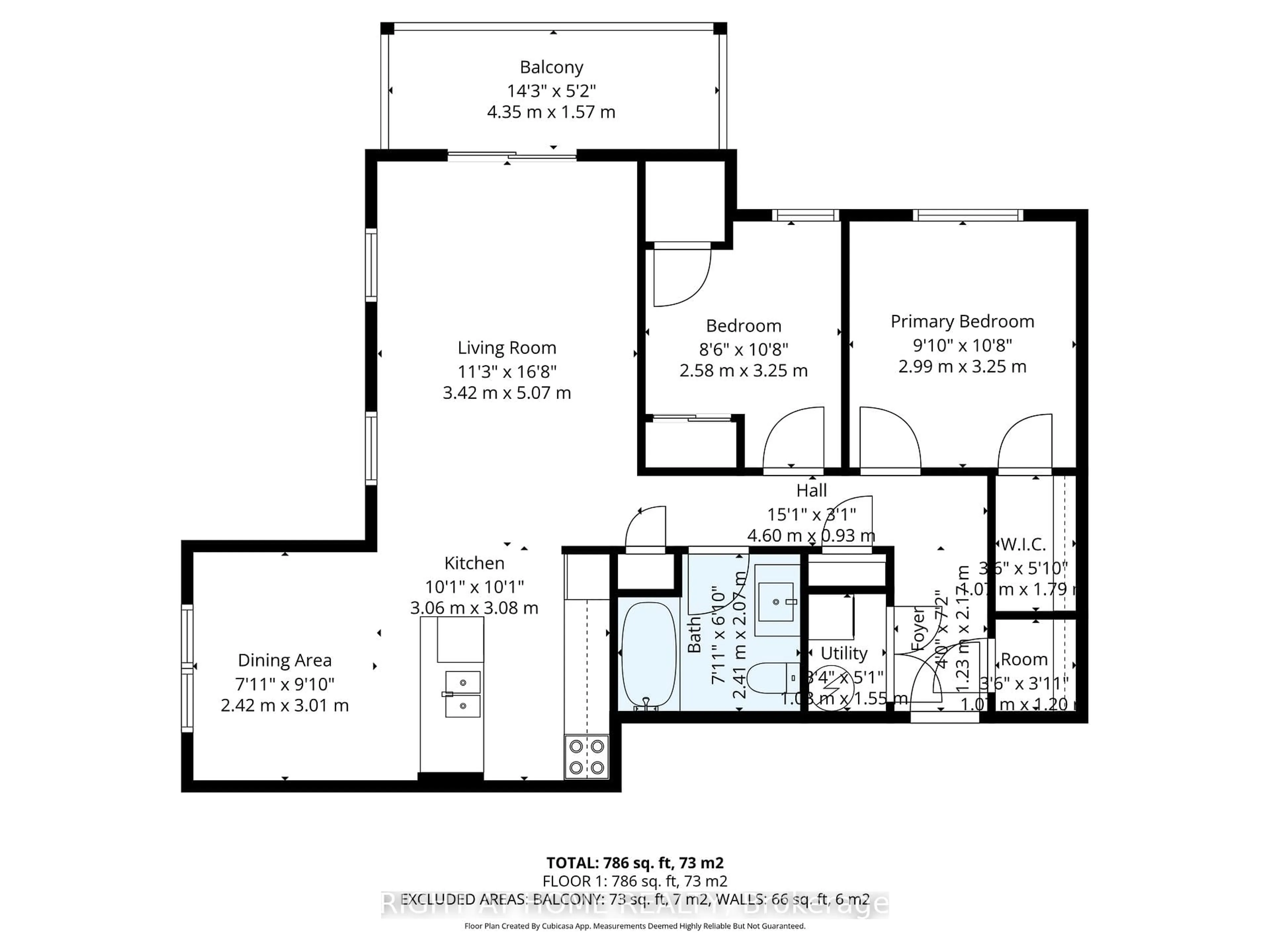 Floor plan for 132 Aspen Springs Dr #205, Clarington Ontario L1C 0H1