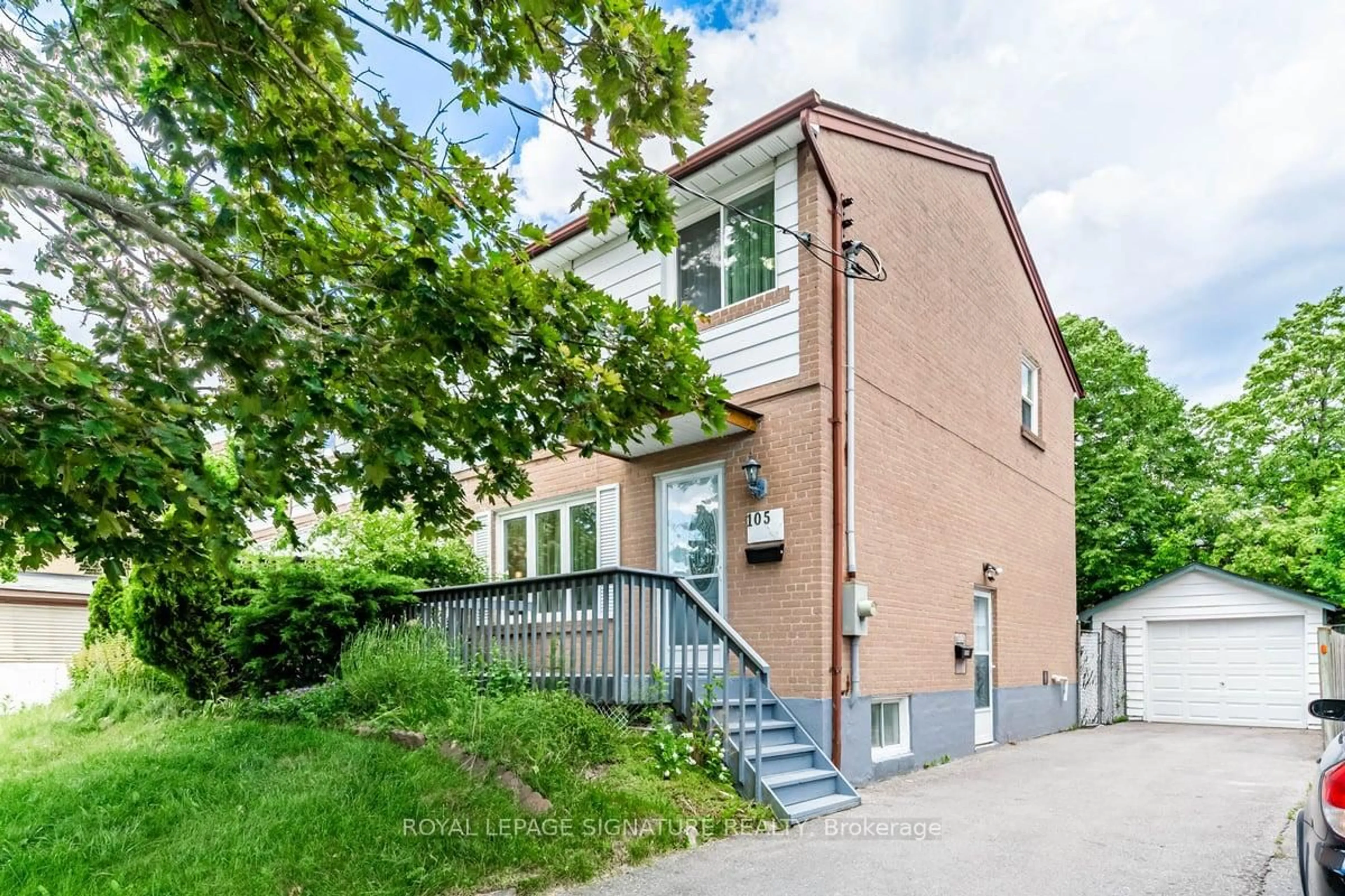 Home with brick exterior material, street for 105 Bergen Rd, Toronto Ontario M1P 1S3