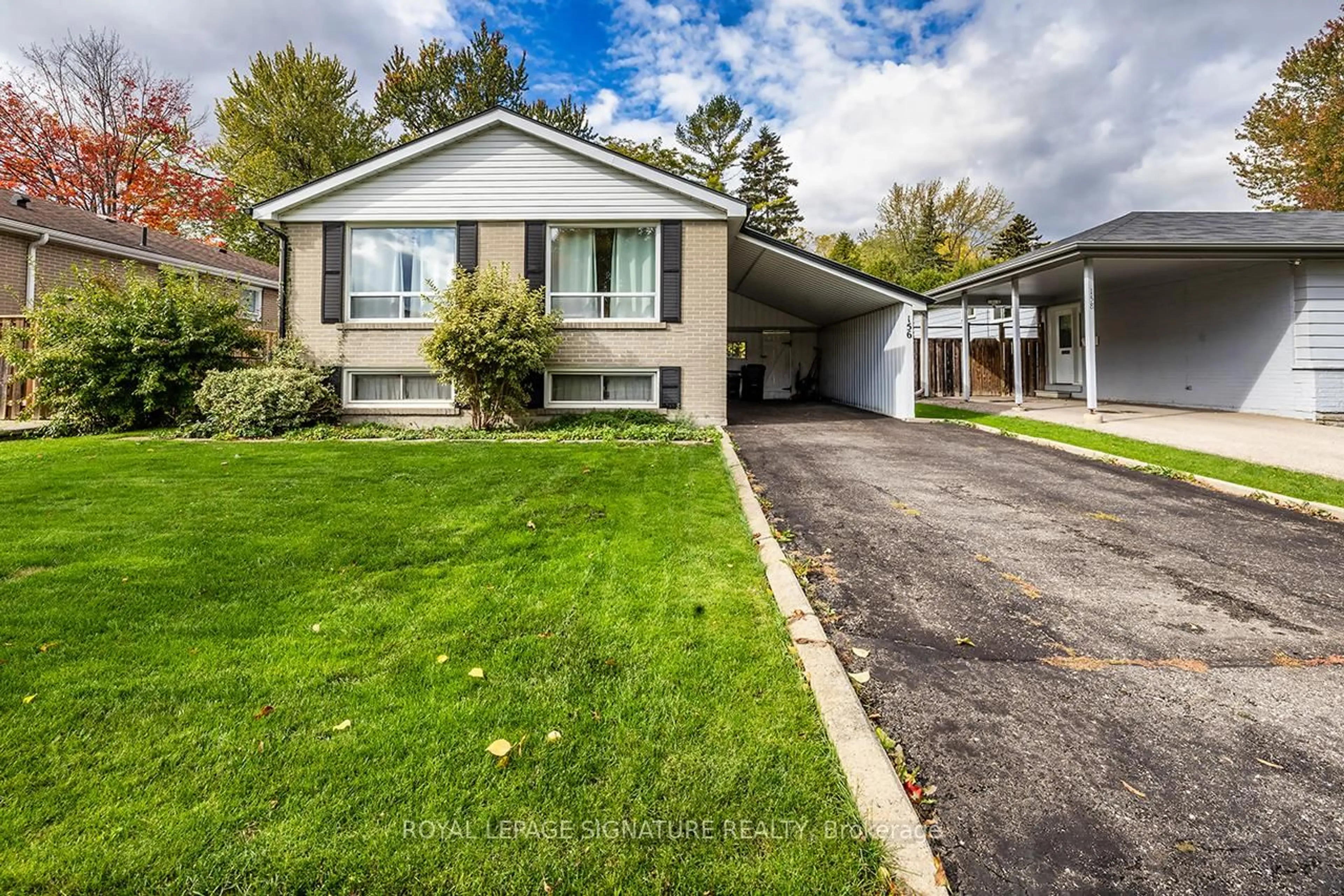 Home with vinyl exterior material, street for 156 Catalina Dr, Toronto Ontario M1E 1B4