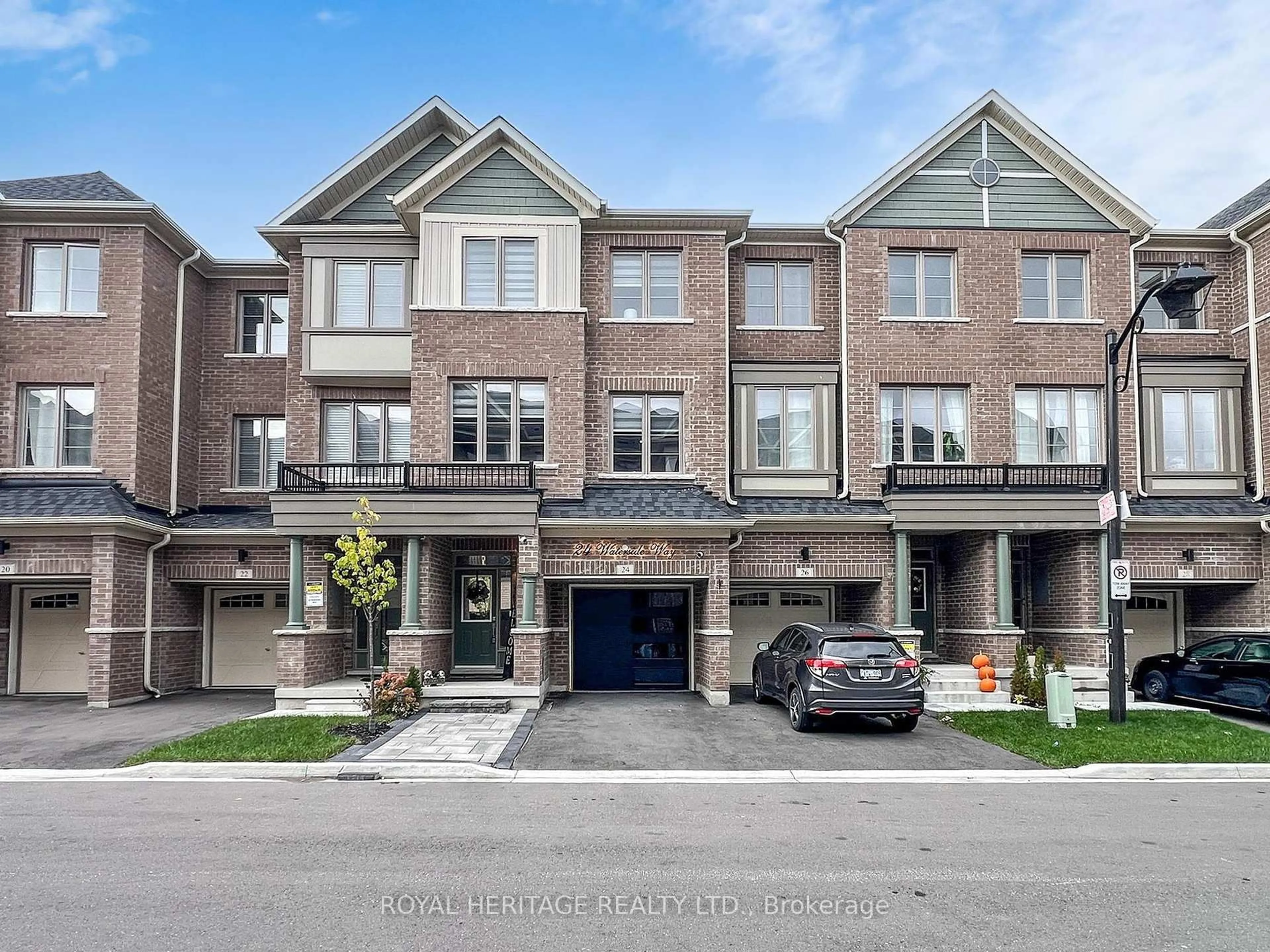 Home with brick exterior material, street for 24 Waterside Way, Whitby Ontario L1N 0N1