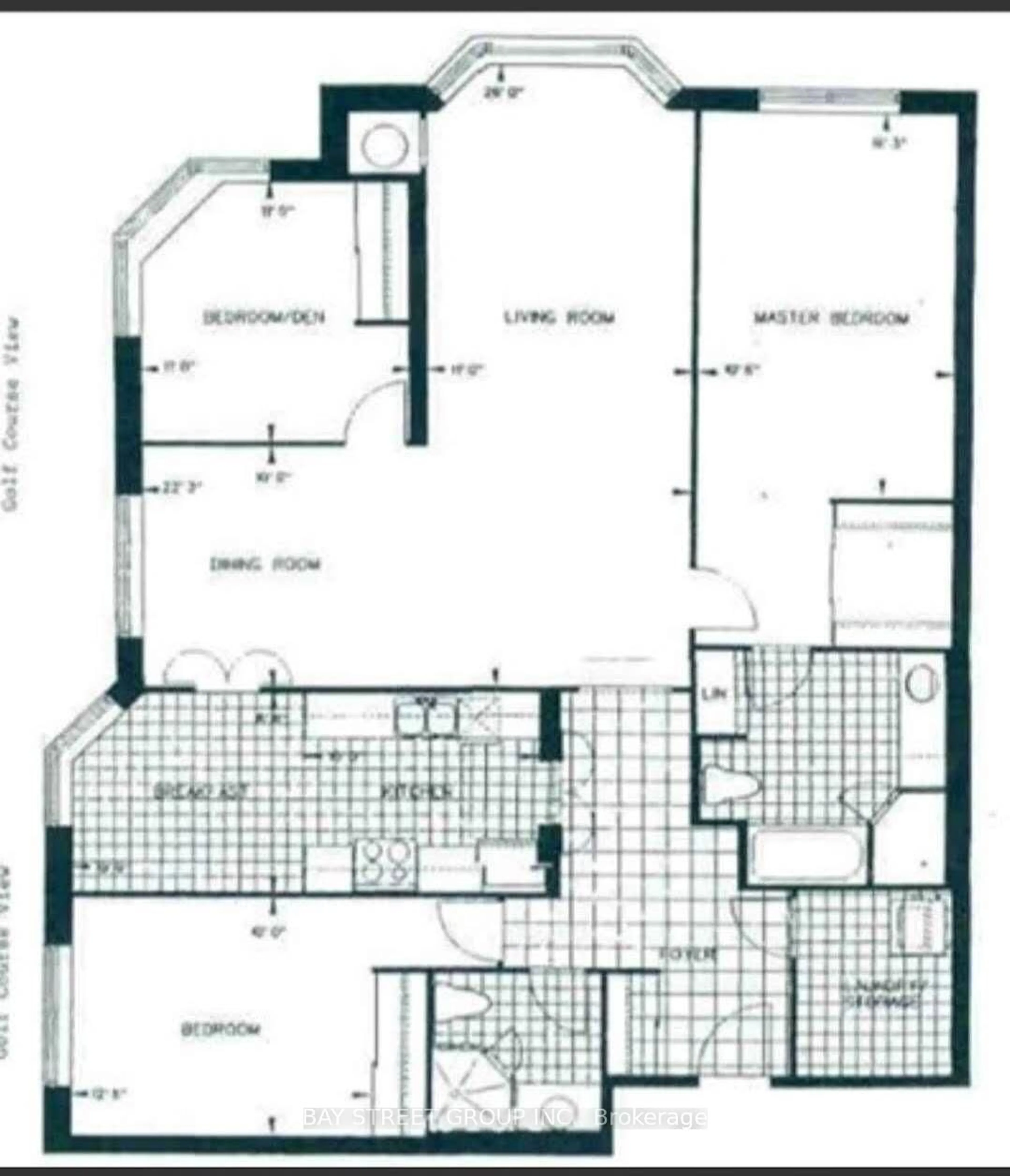 Floor plan for 228 Bonis Ave #1505, Toronto Ontario M1T 3W4