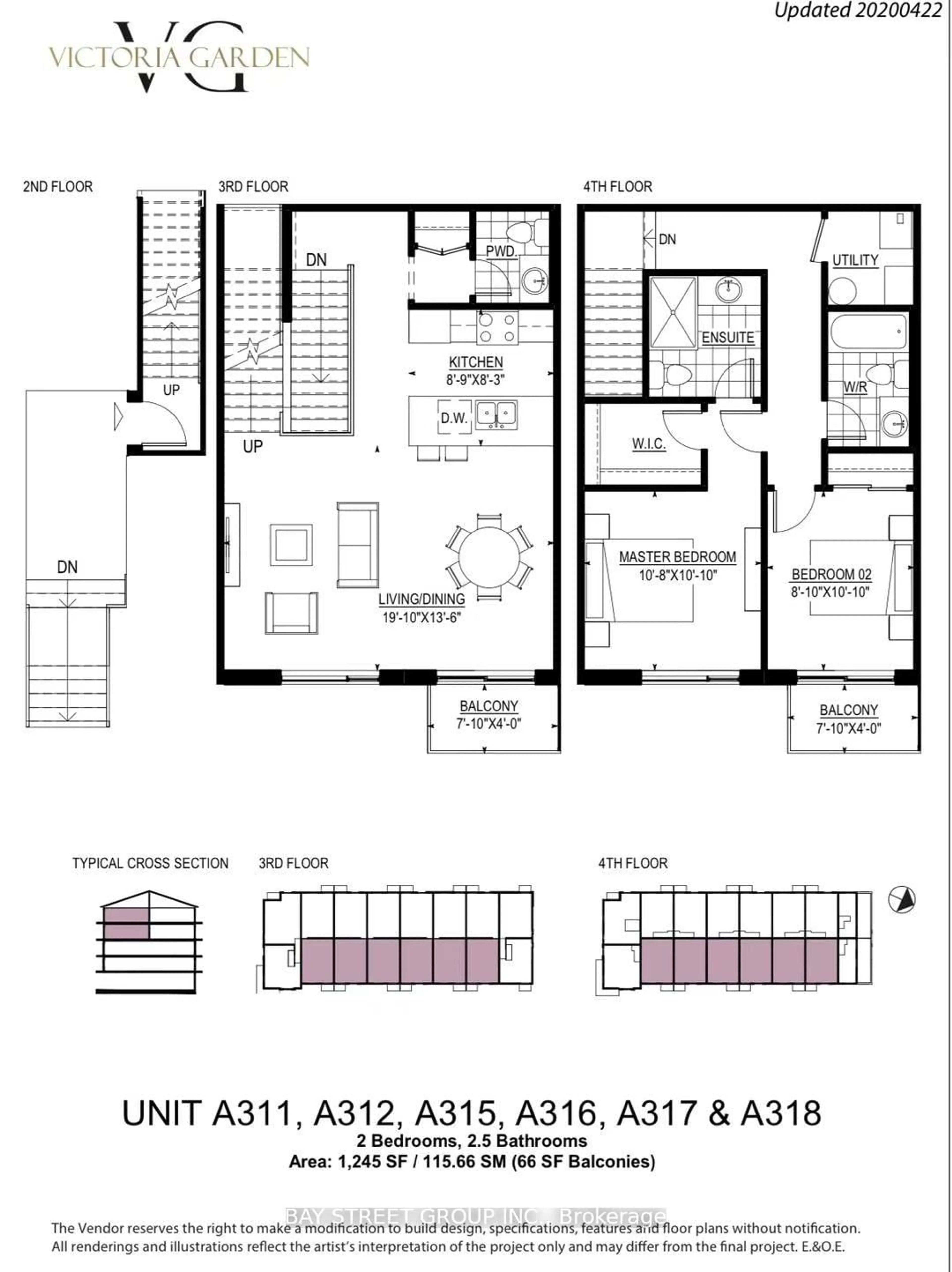 Floor plan for 3453 Victoria Park Ave #A311, Toronto Ontario M1W 0A9